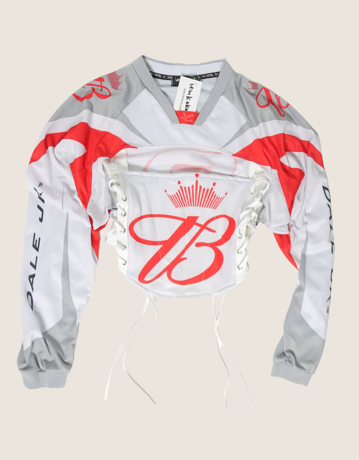 budweiser racing reworked cropped corset with matching shrug (S)