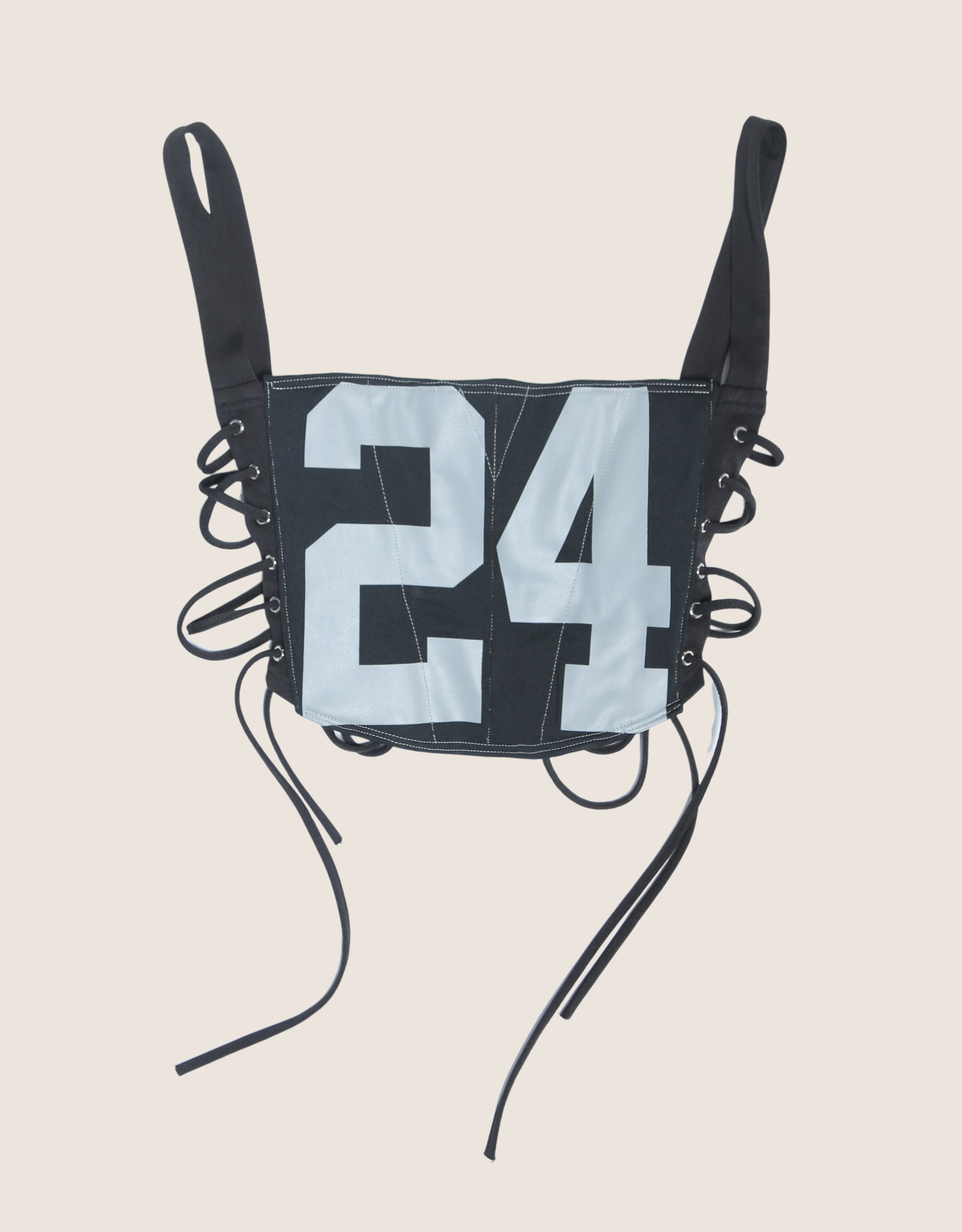 raiders reworked corset with matching shrug (med)