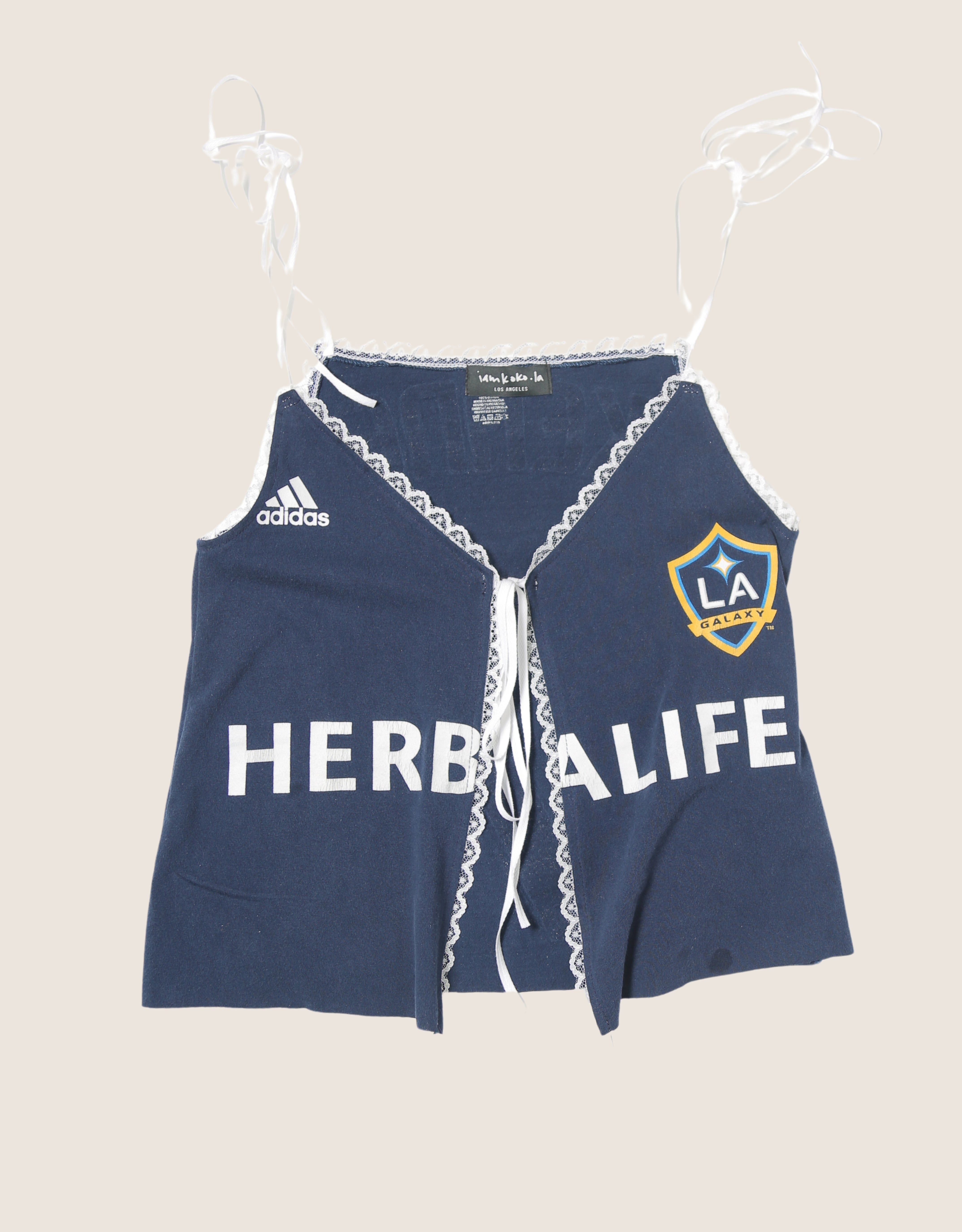 la galaxy reworked tie front tank (s/m)