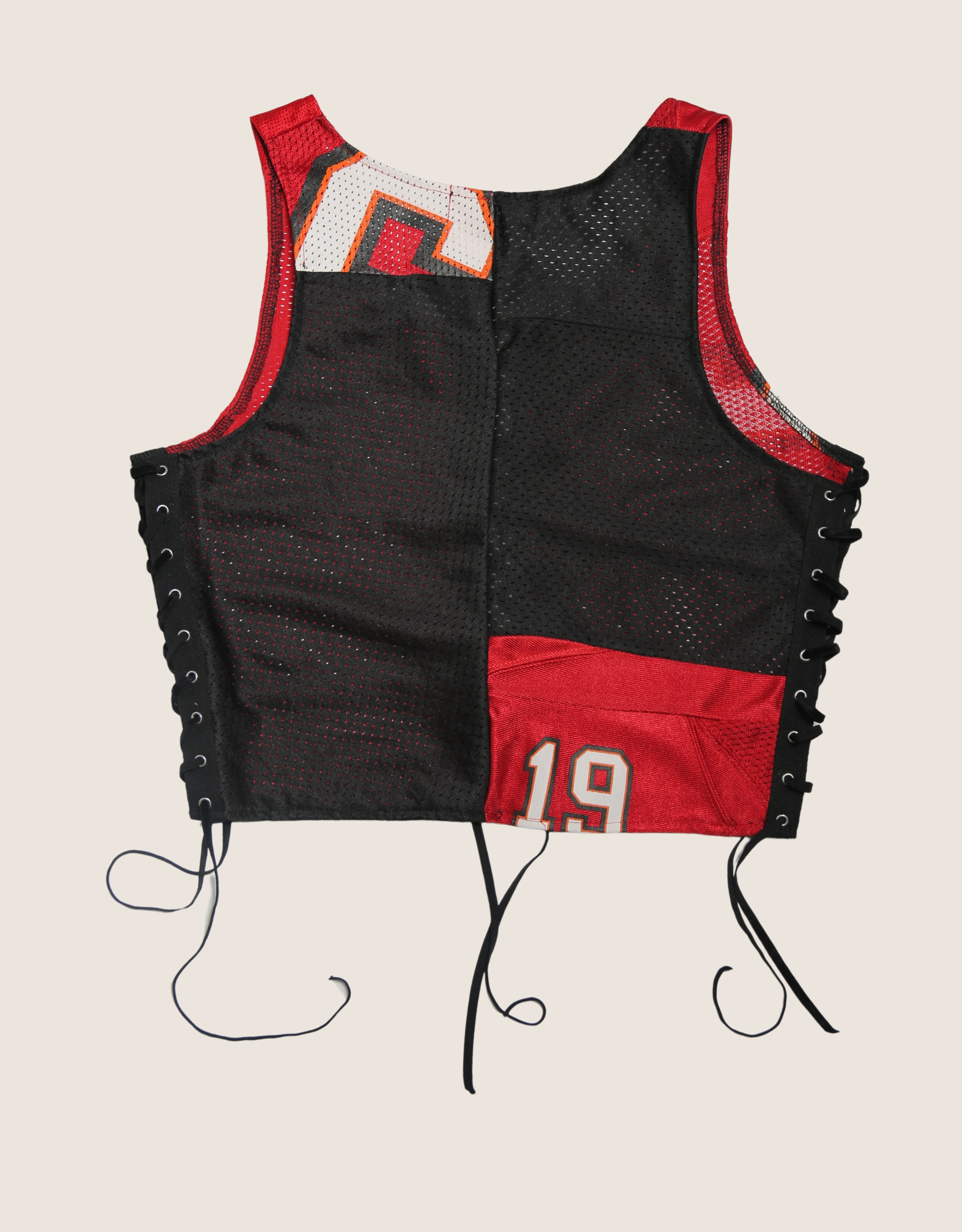 buccaneers all laced up reworked tank (medium/large)