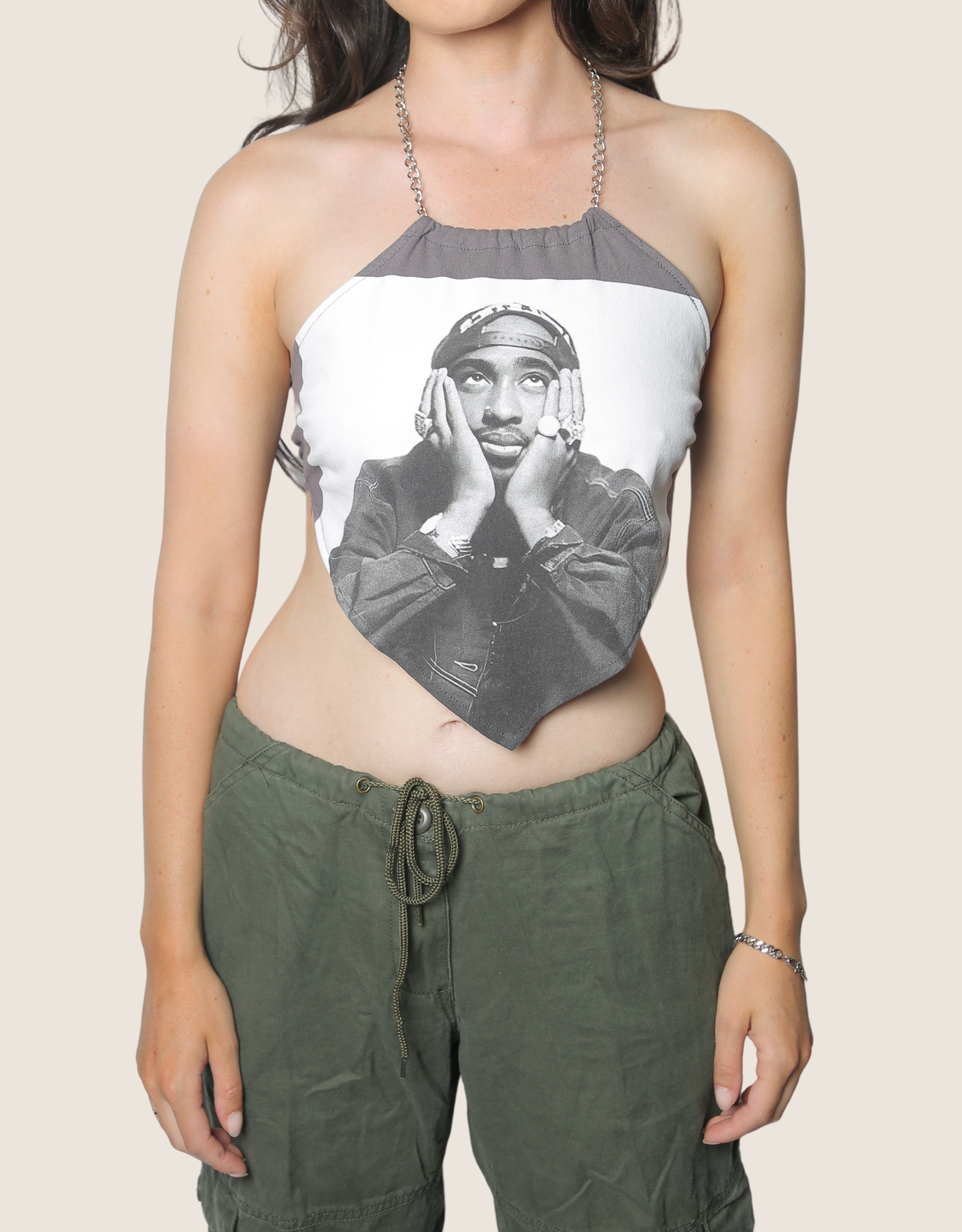 tupac chain halter top