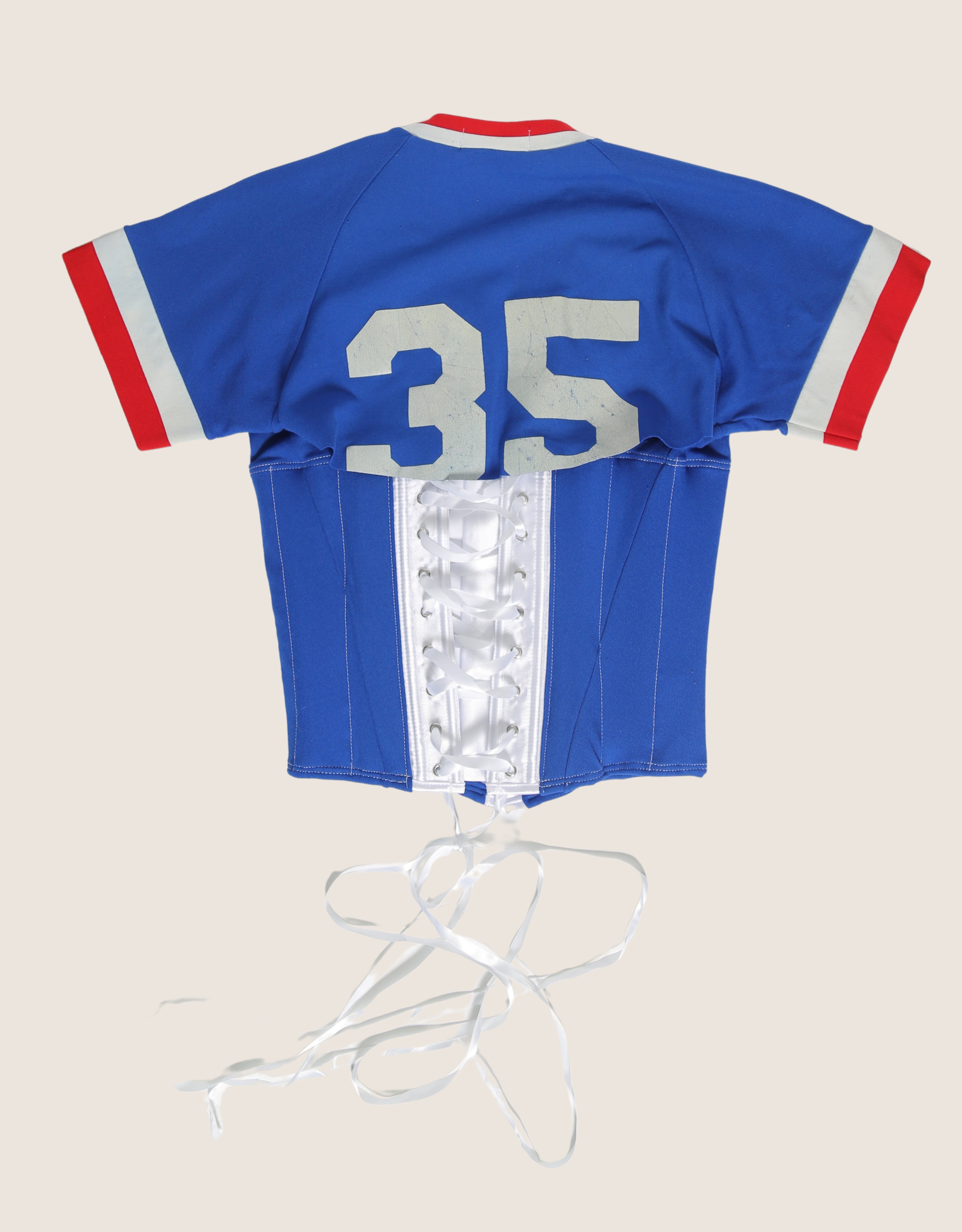 cubs reworked snap corset jersey (xs/s)