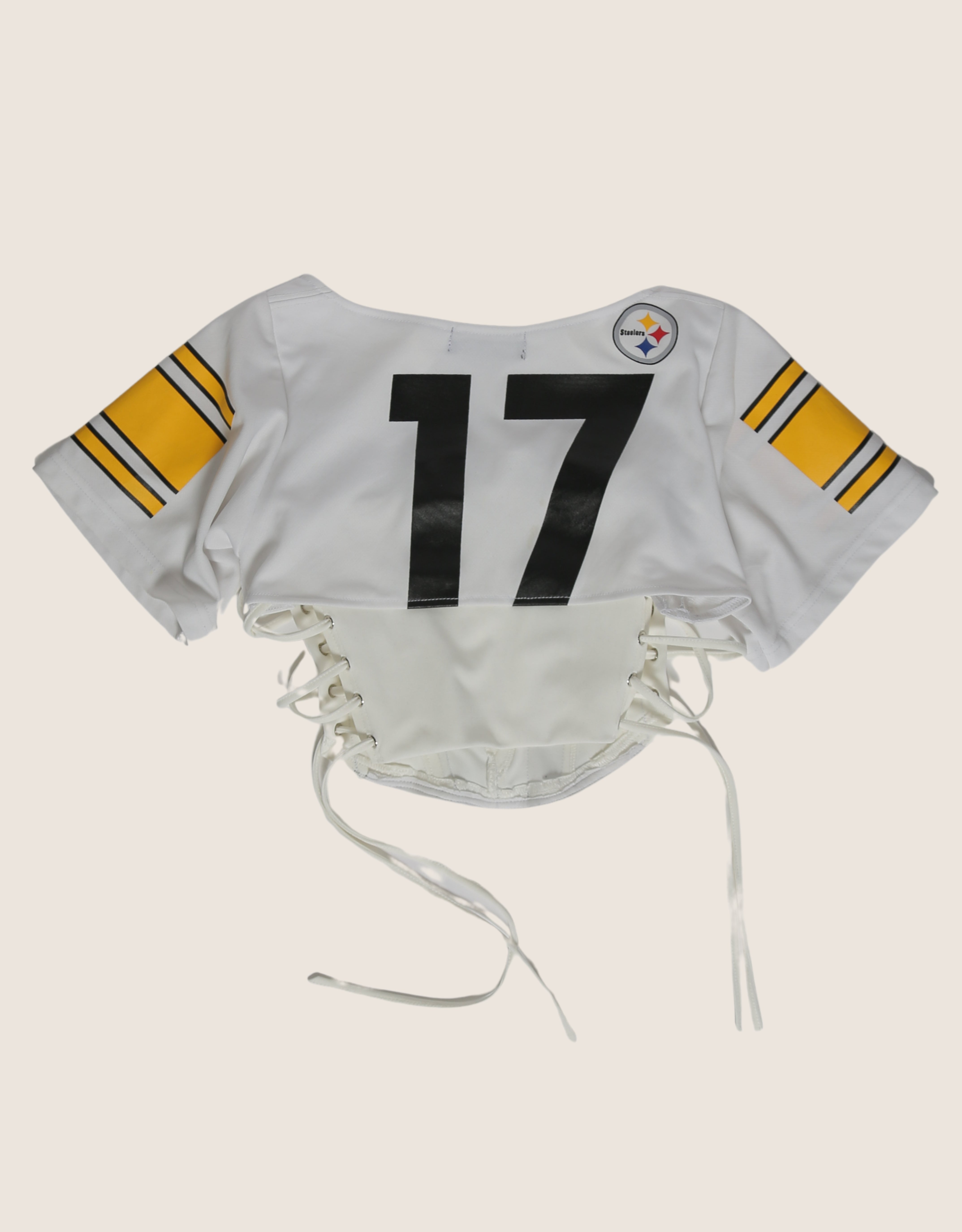 steelers reworked corset with matching shrug (small)