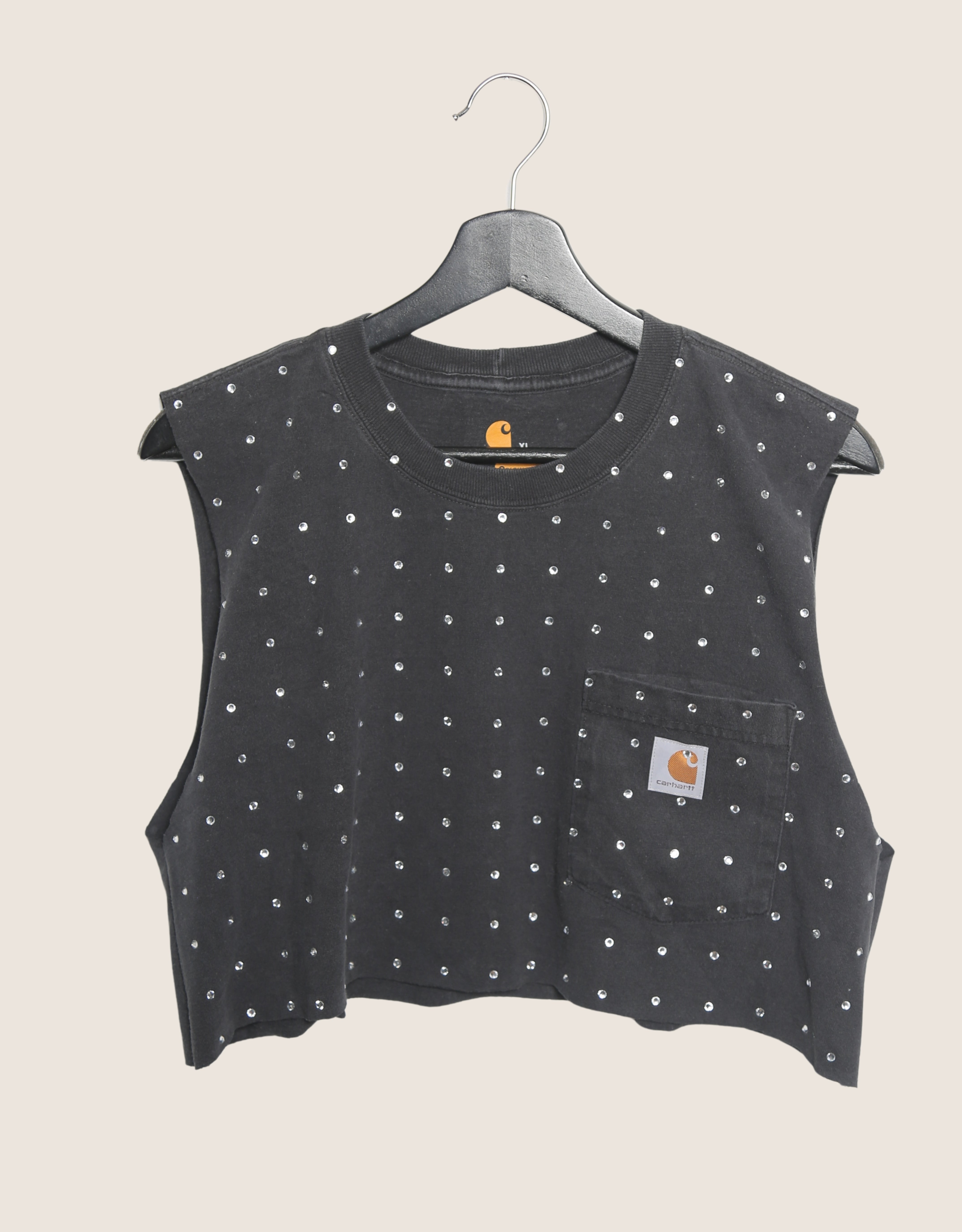 carhartt rhinestone muscle tank (med/l)
