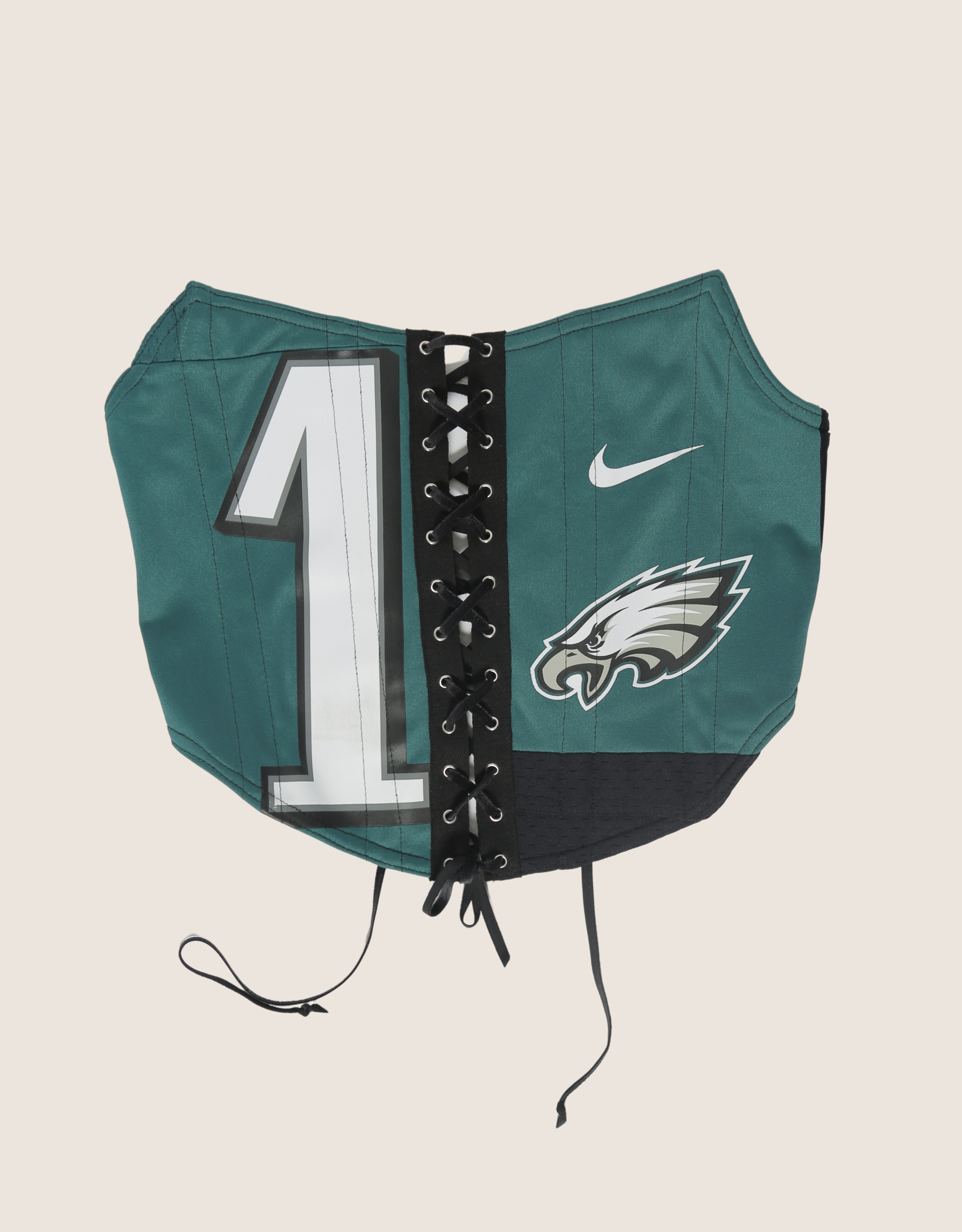 eagles #1 strapless lace front corset (small/medium)