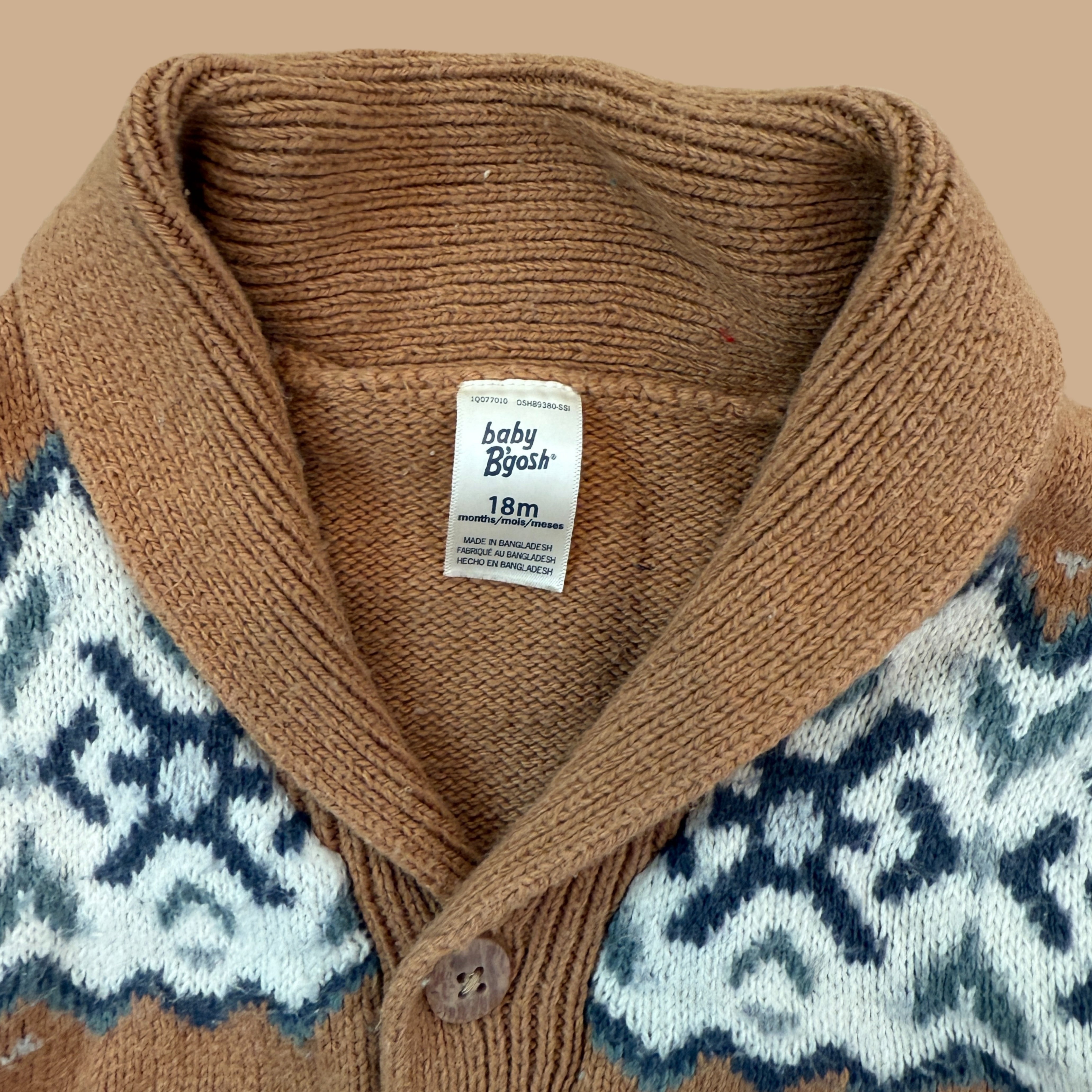 nordic knited cardigan (18M)