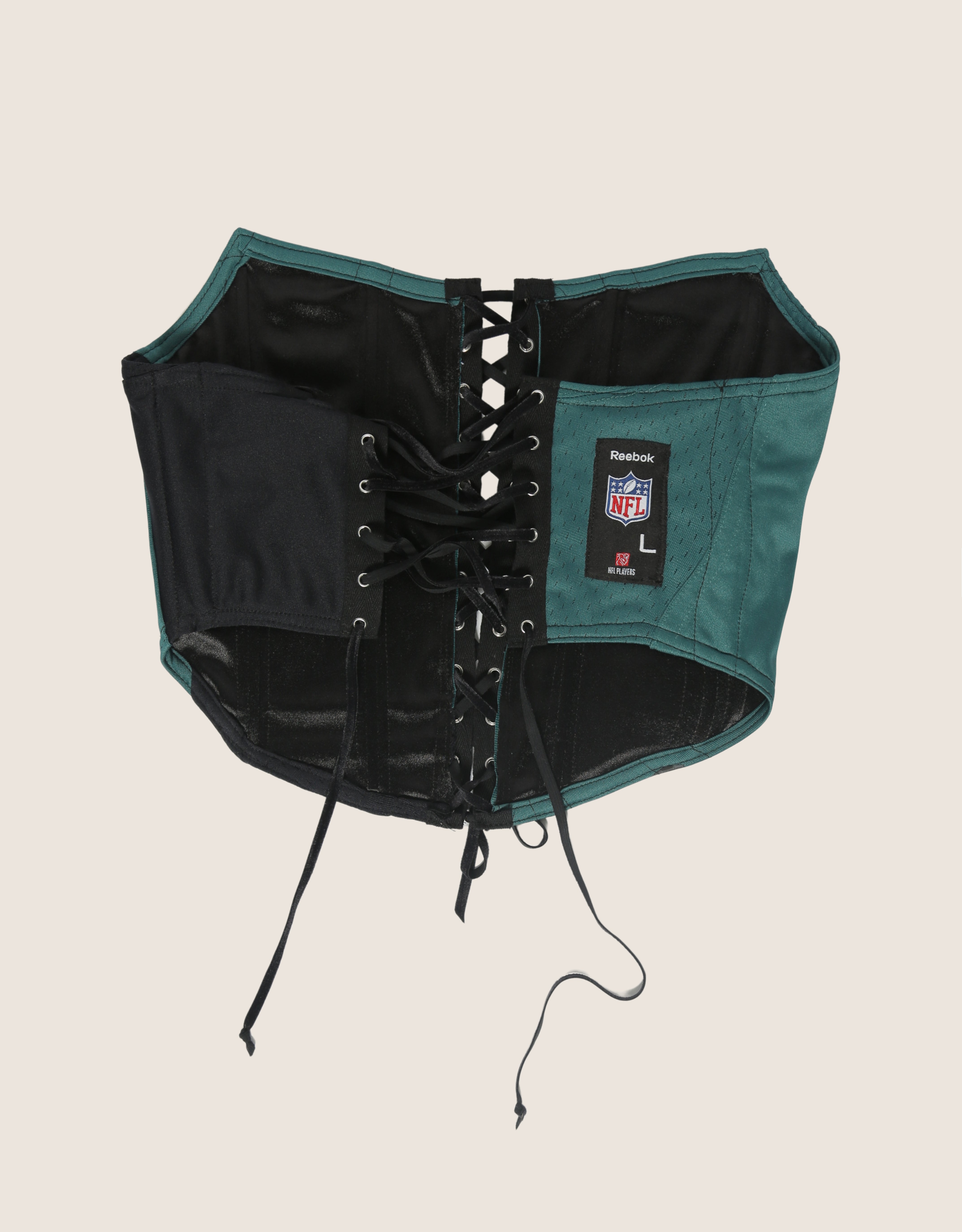 eagles #1 strapless lace front corset (small/medium)