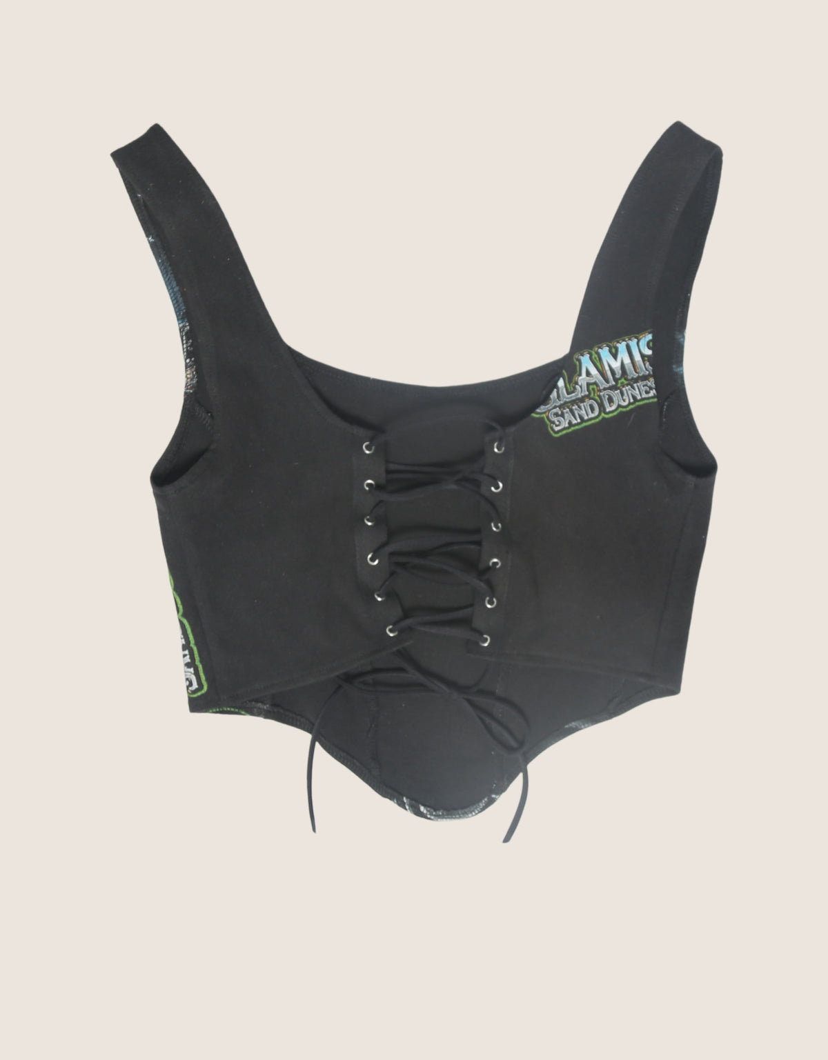 sand dune racing mid length corset tank top (M)