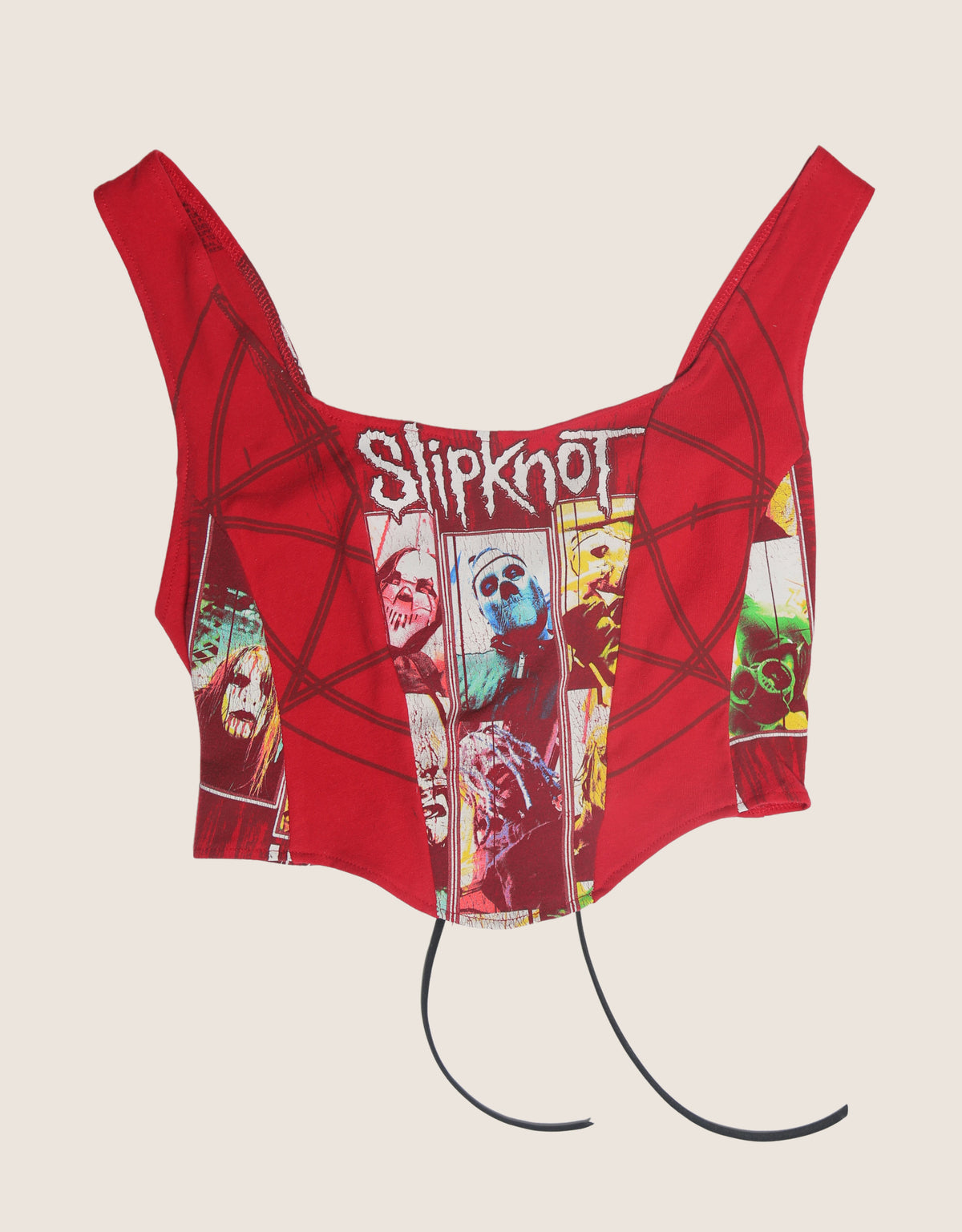 slipknot mid length corset tank top (M)