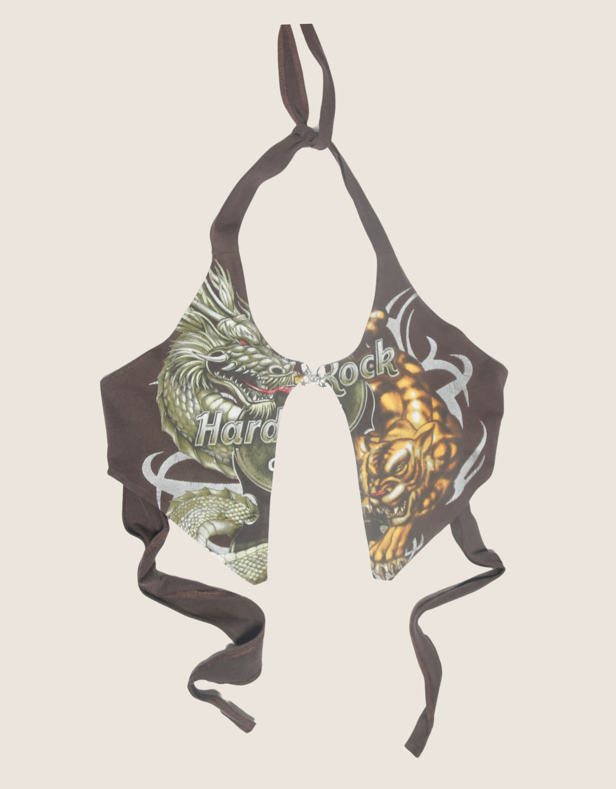 hard rock cafe charm front halter top