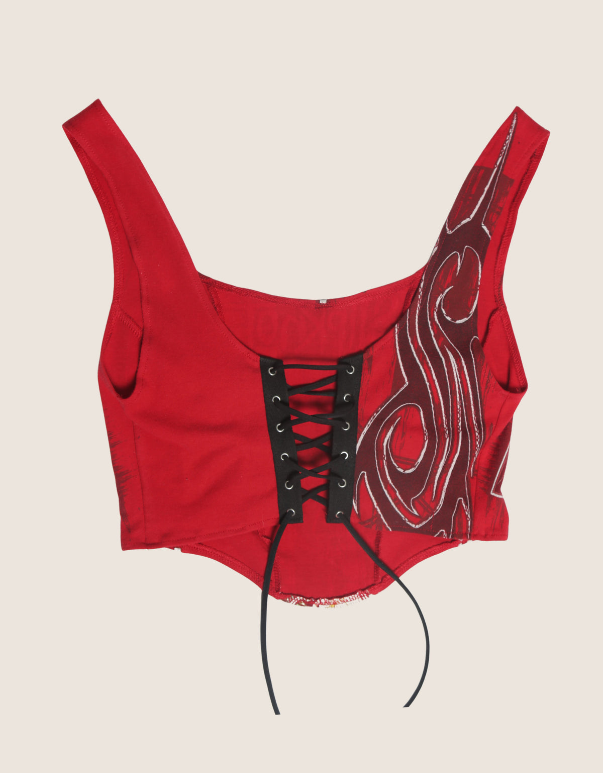 slipknot mid length corset tank top (M)