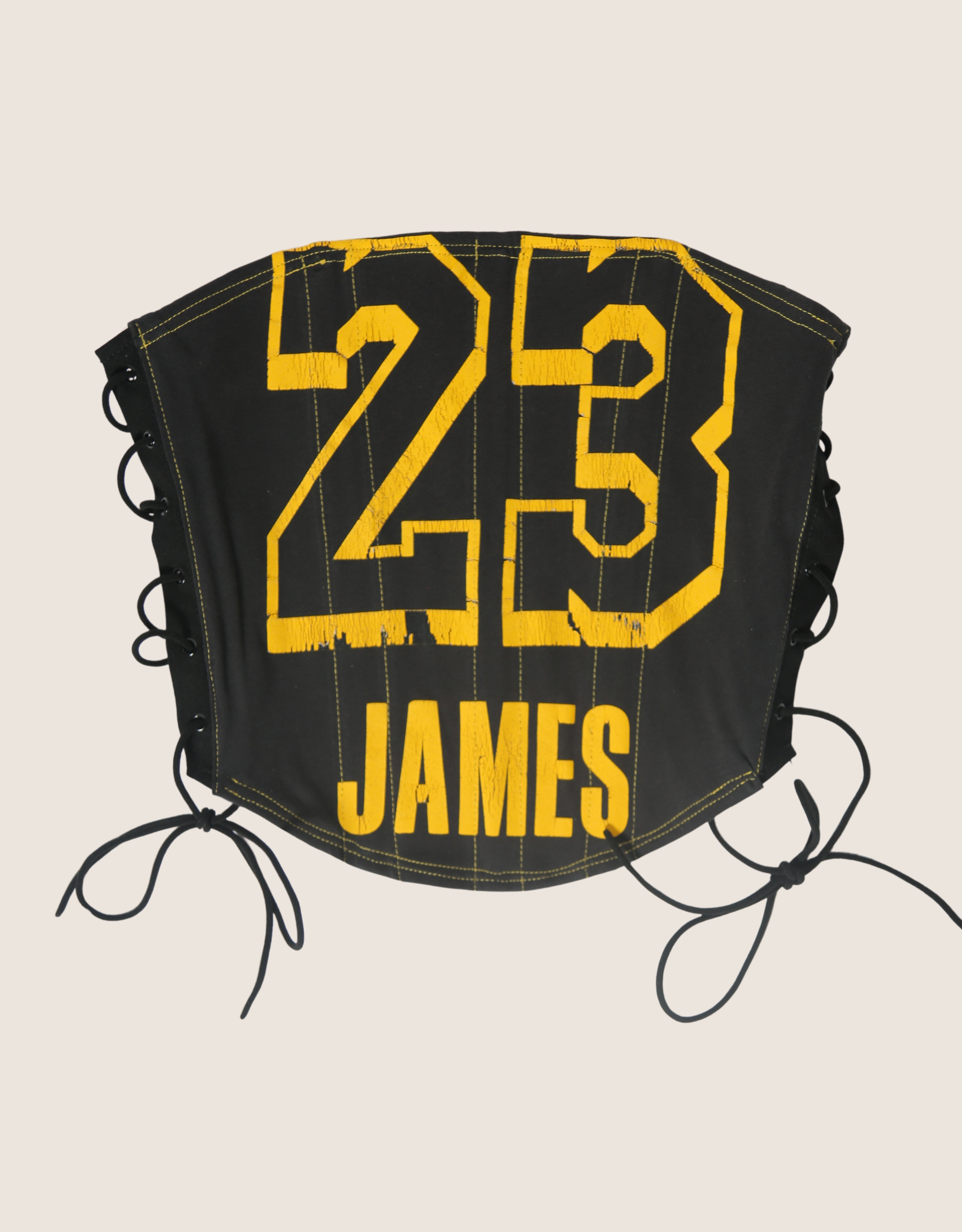 lakers 23 strapless side lace corset (small/medium)