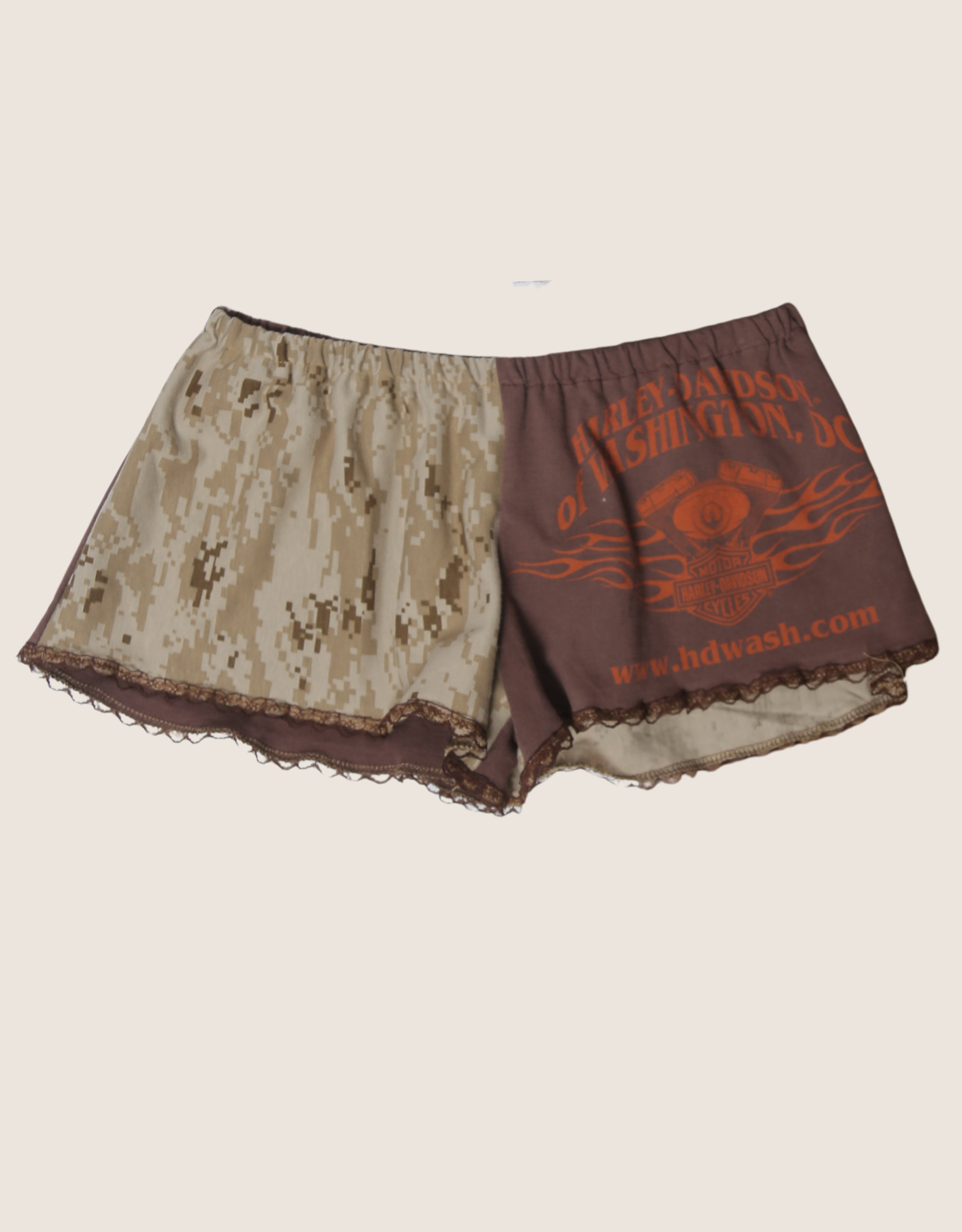harley dc reworked mini shorts (s)