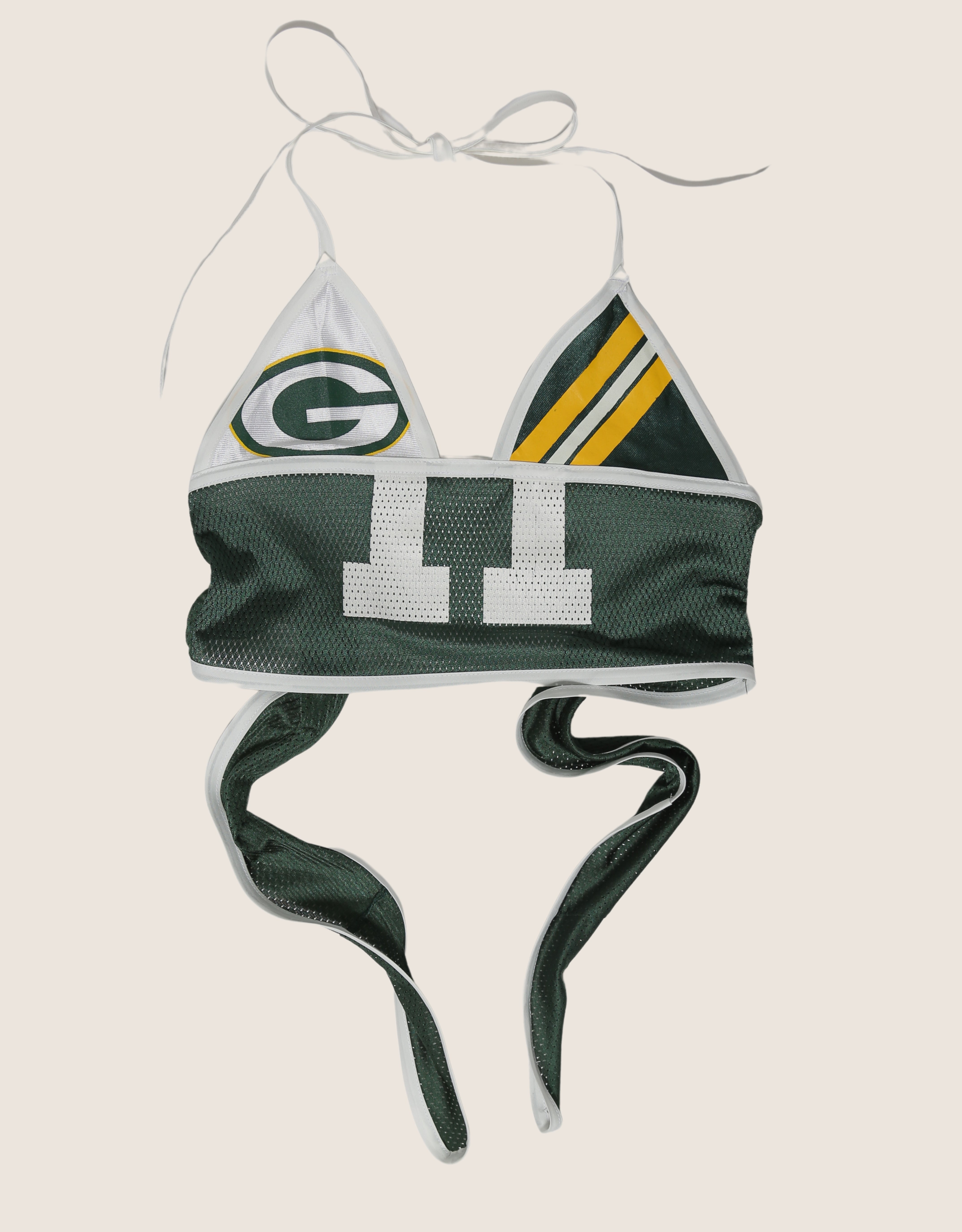 green bay packers jersey halter top