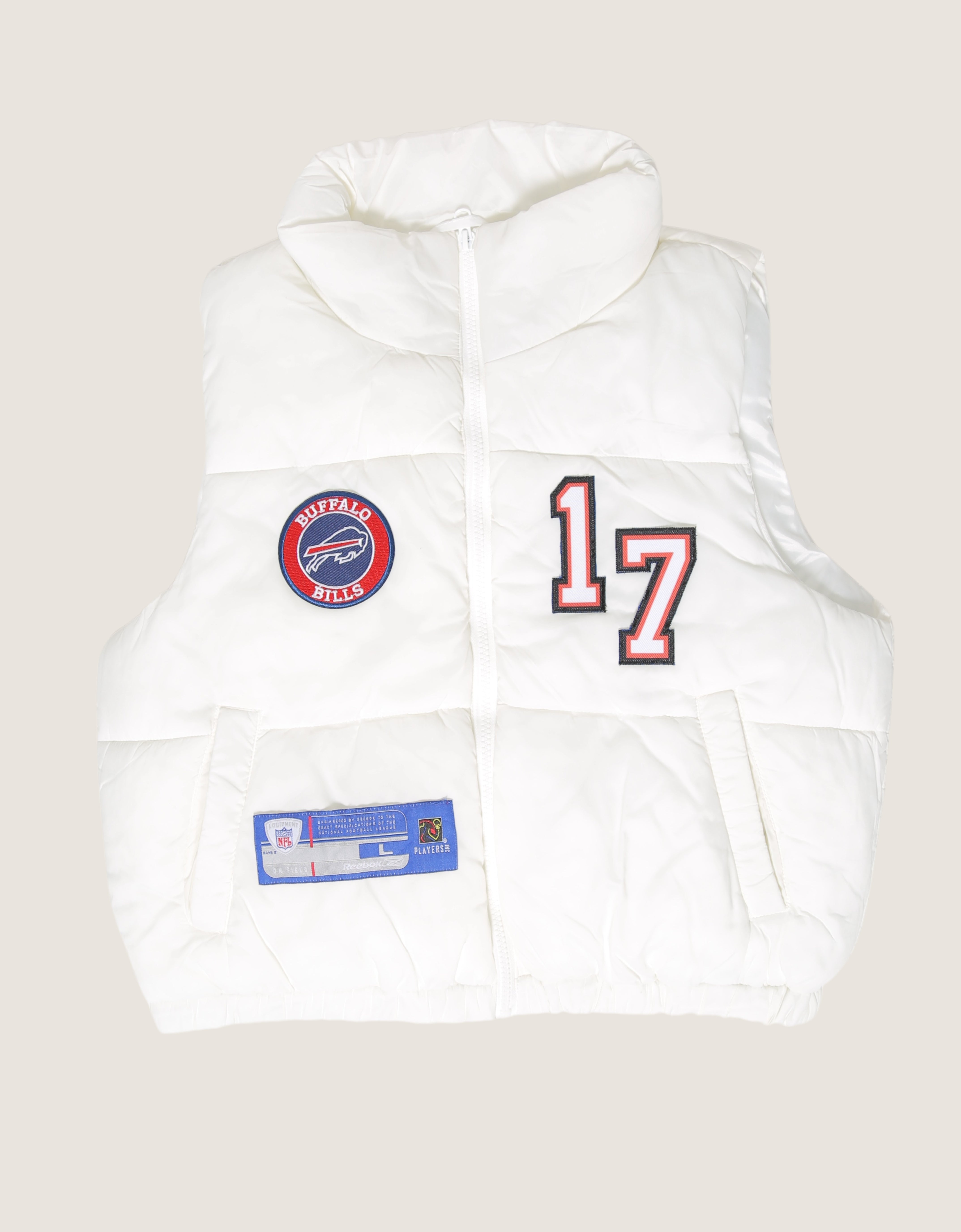 buffalo bills #17 Allen patched reworked puffer vest