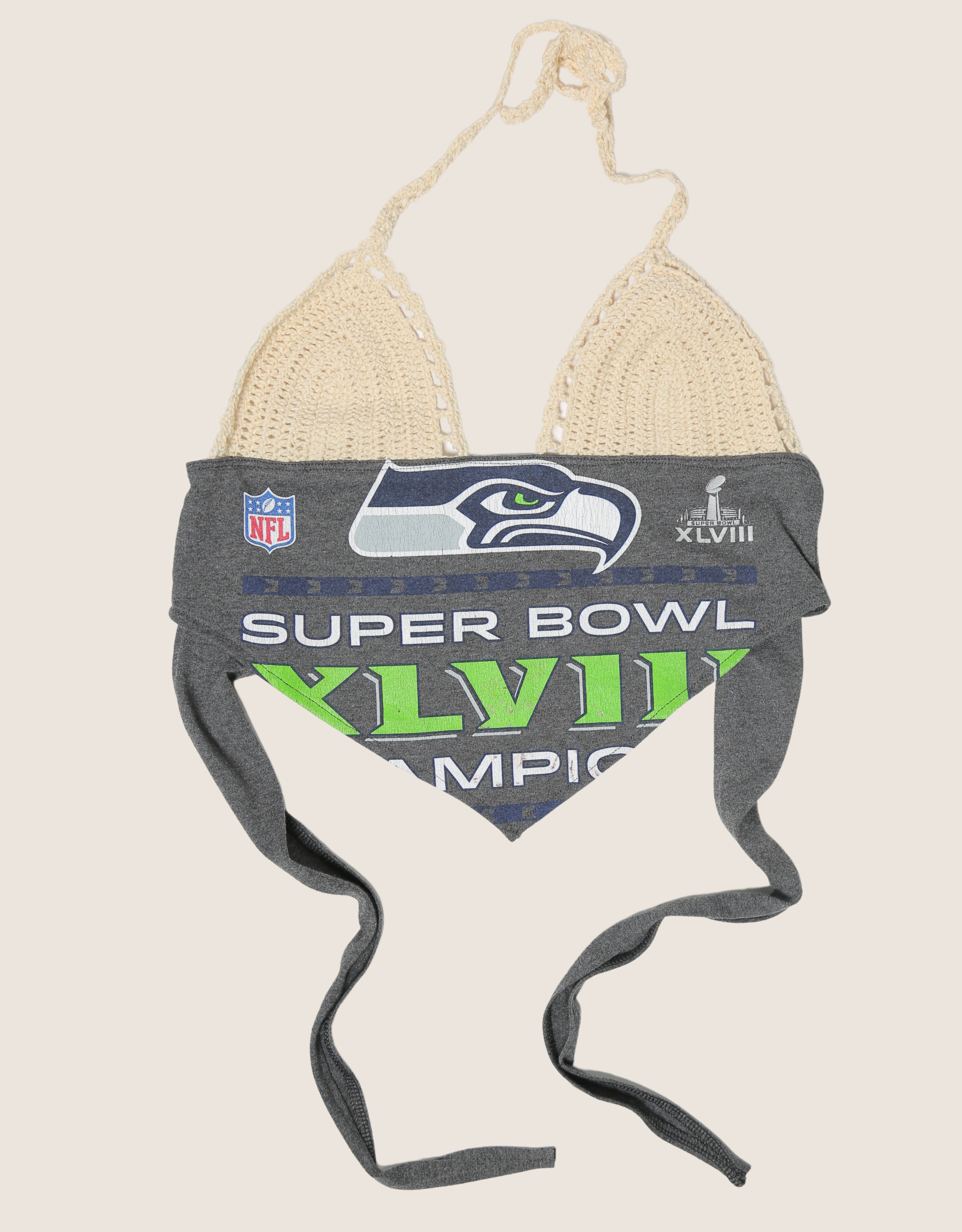 seahawks crochet halter top