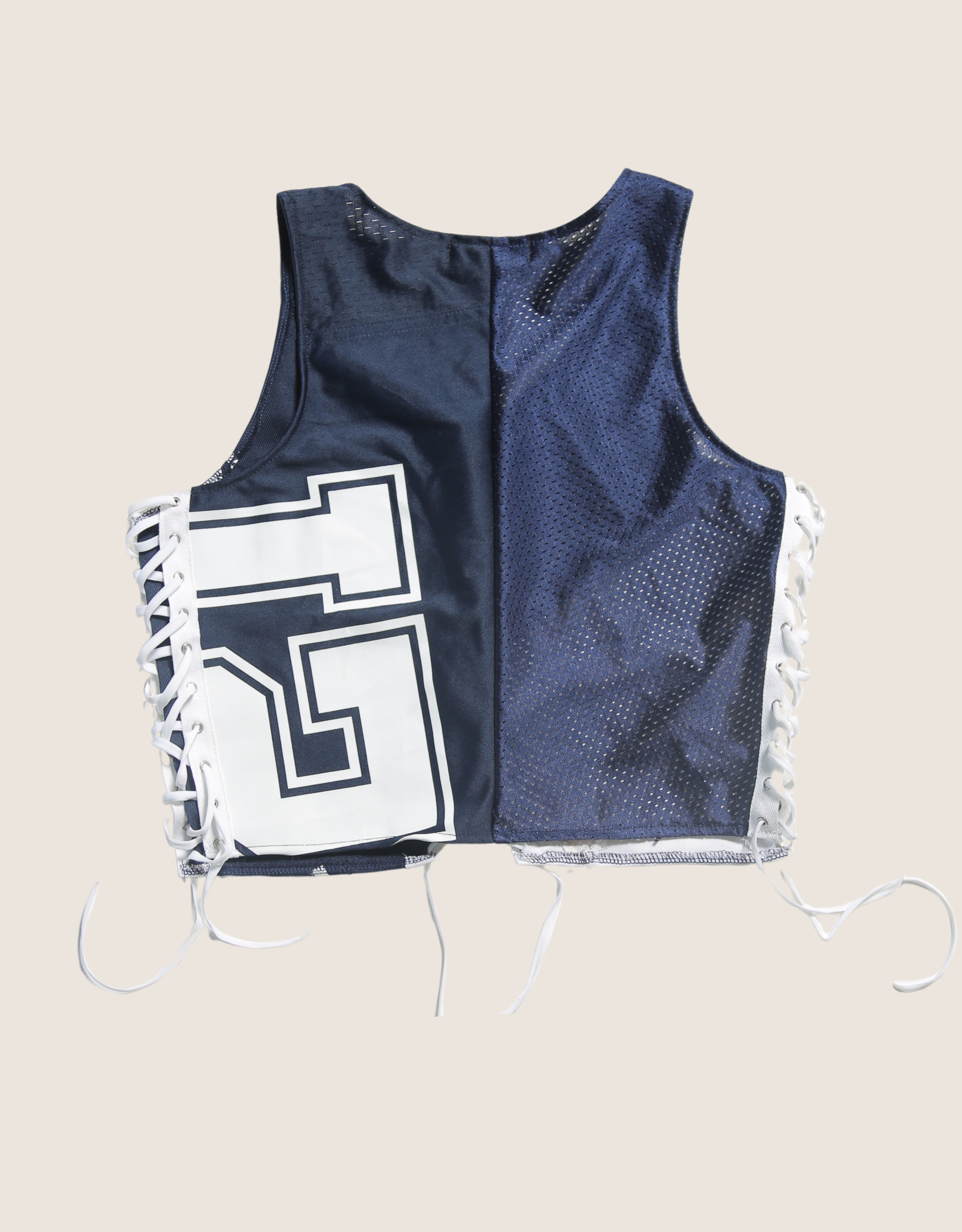 cowboys all laced up reworked tank (medium/ large)