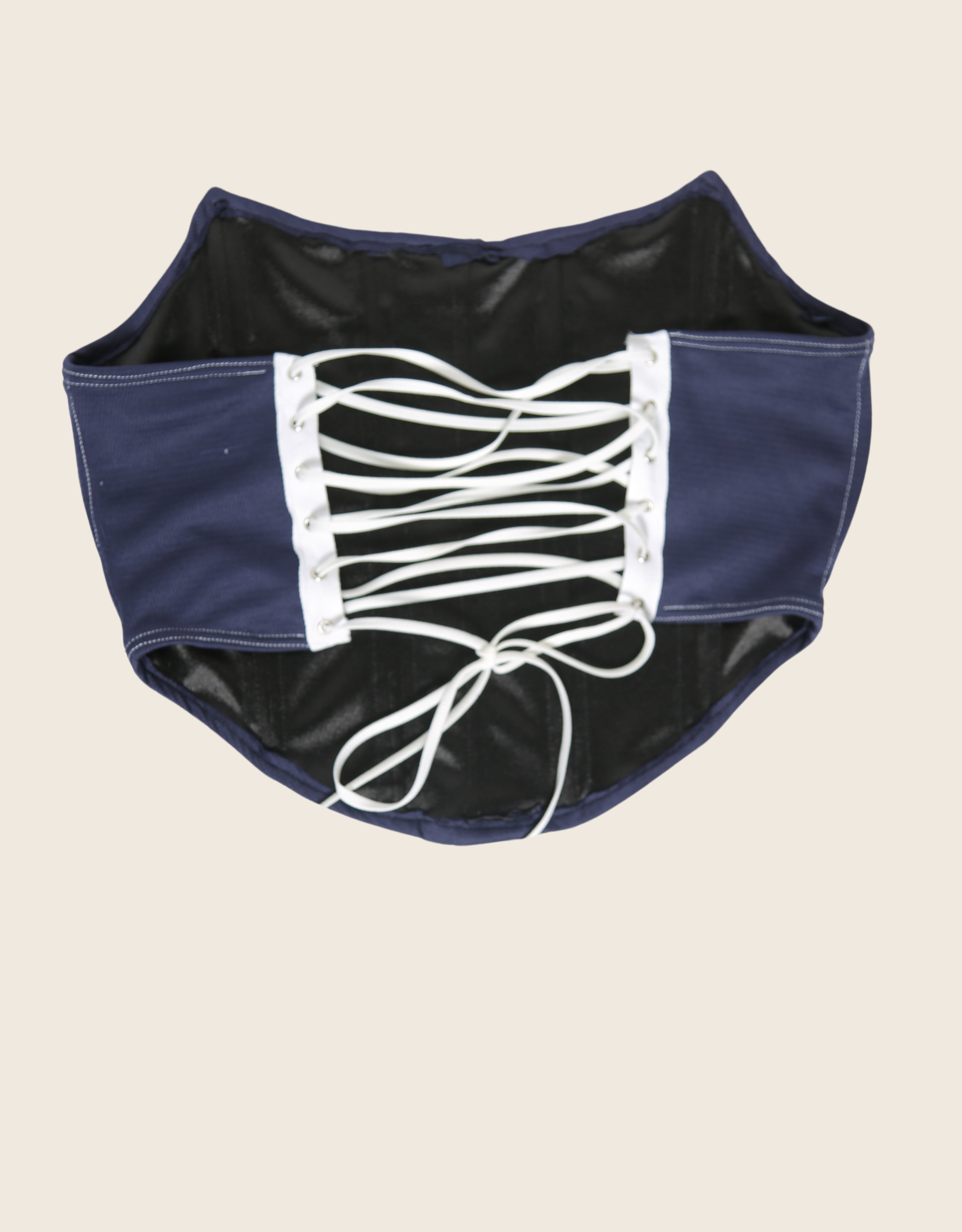 guardians/ indians baseball strapless corset with shrug