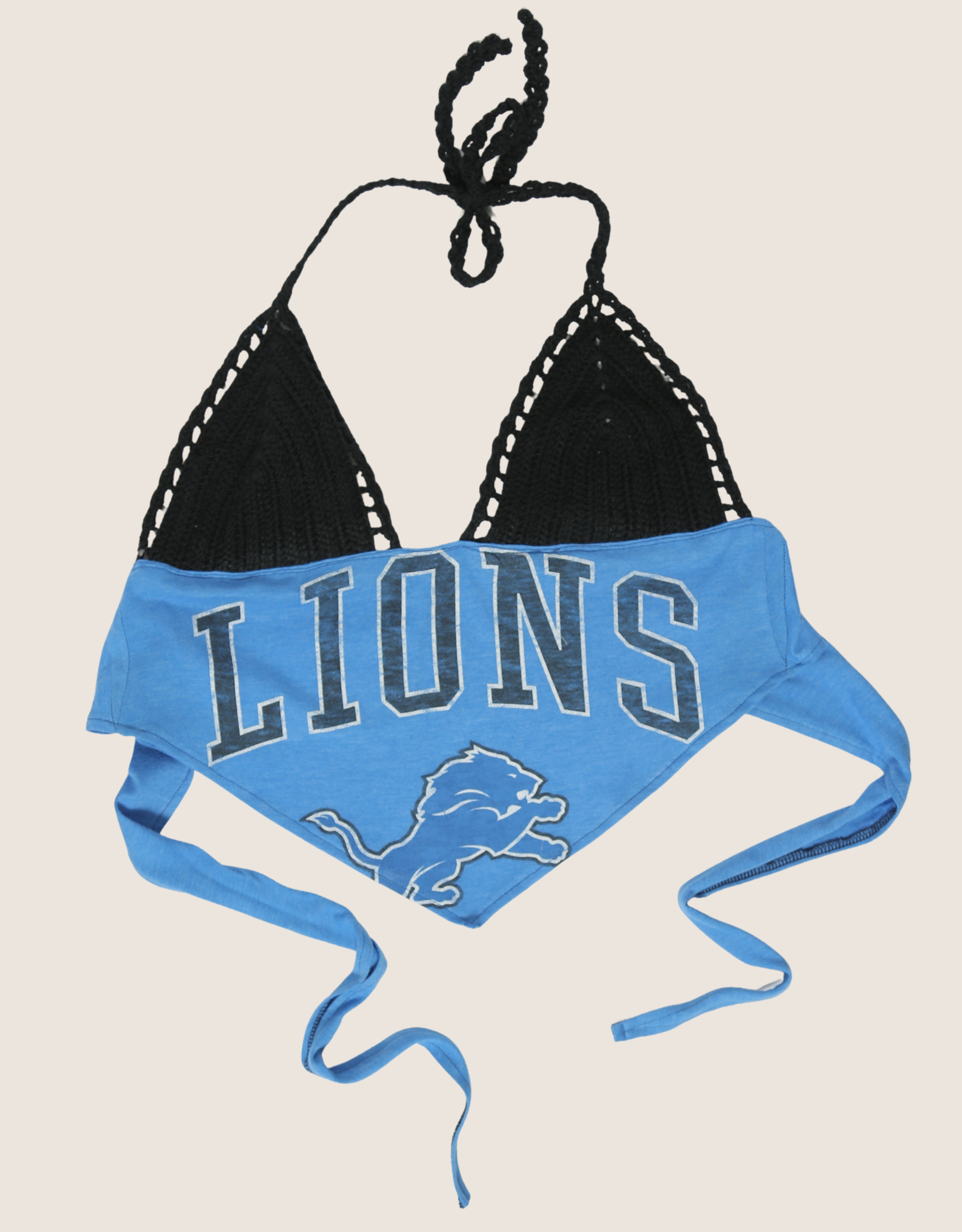 lions crochet halter top