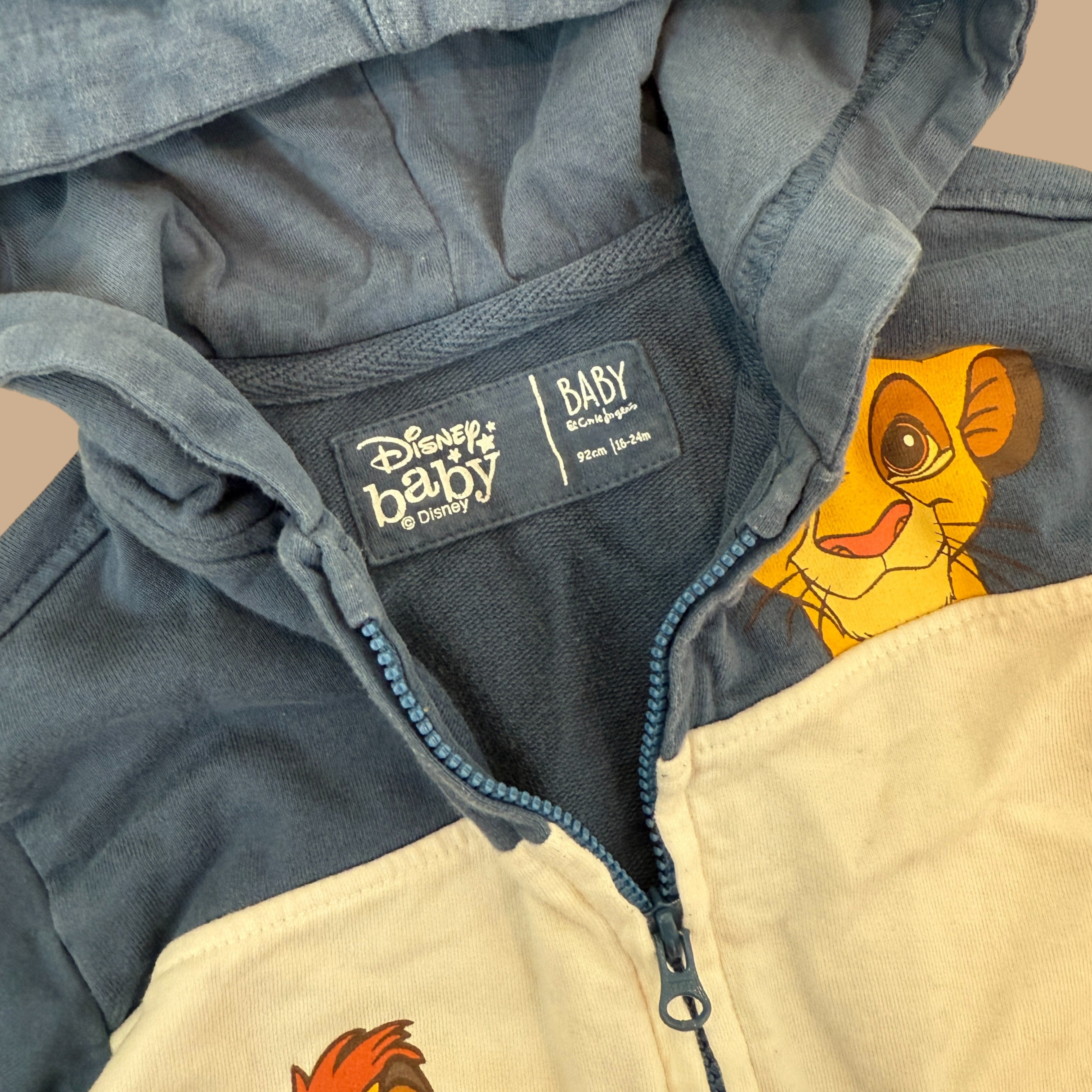lion king zip hoodie (16-24 M)