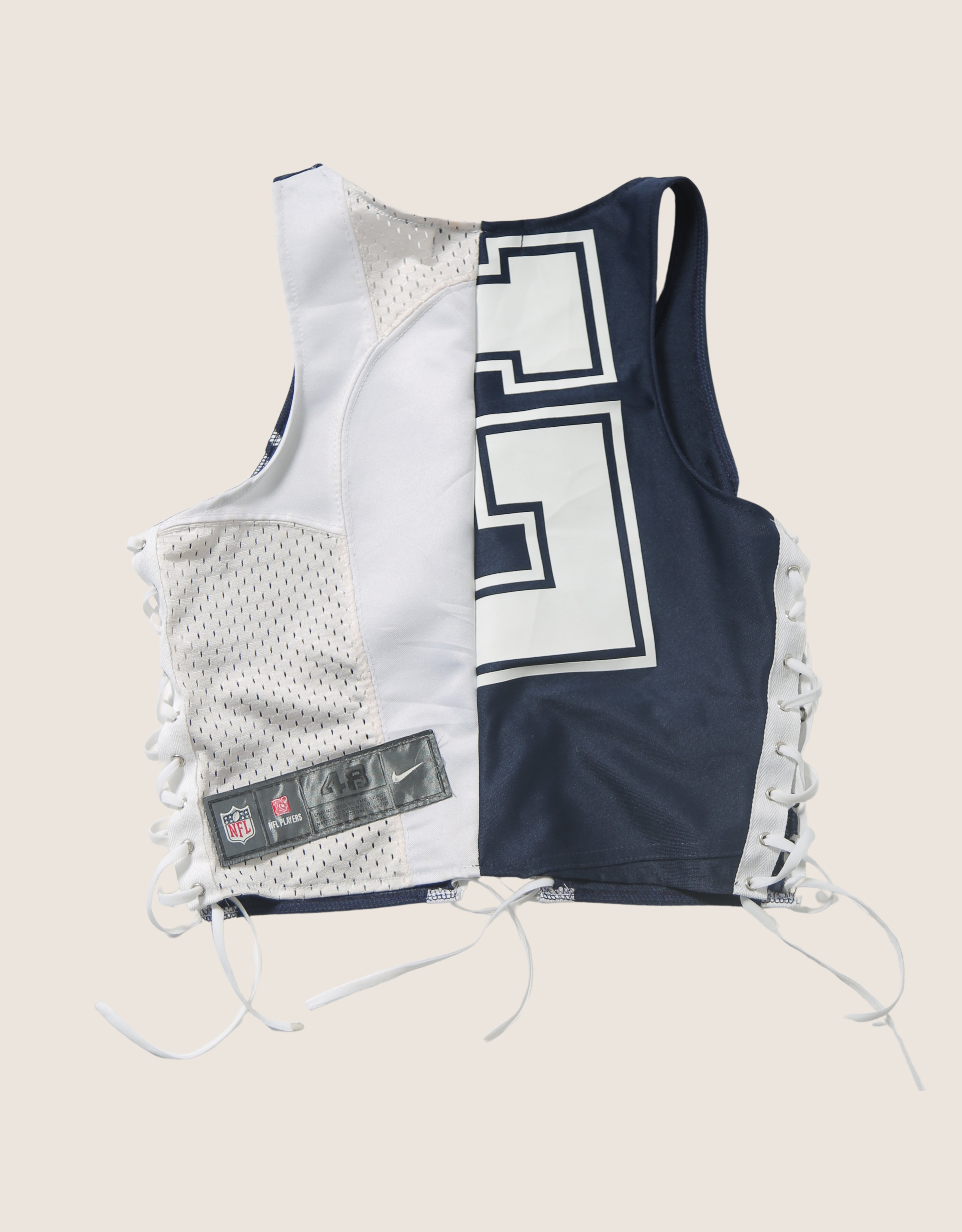 cowboys all laced up reworked tank (small/ medium)