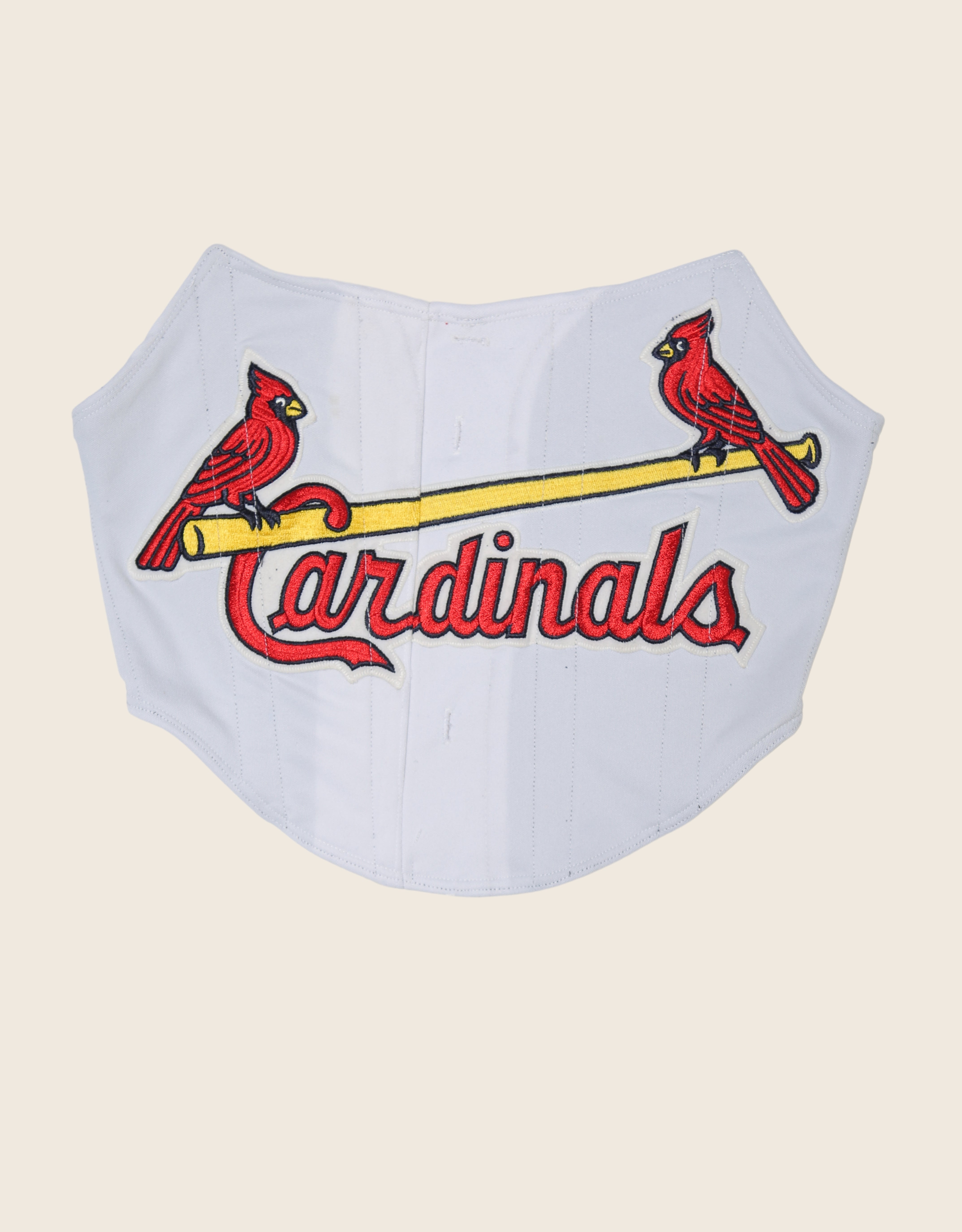 cardinals baseball strapless corset