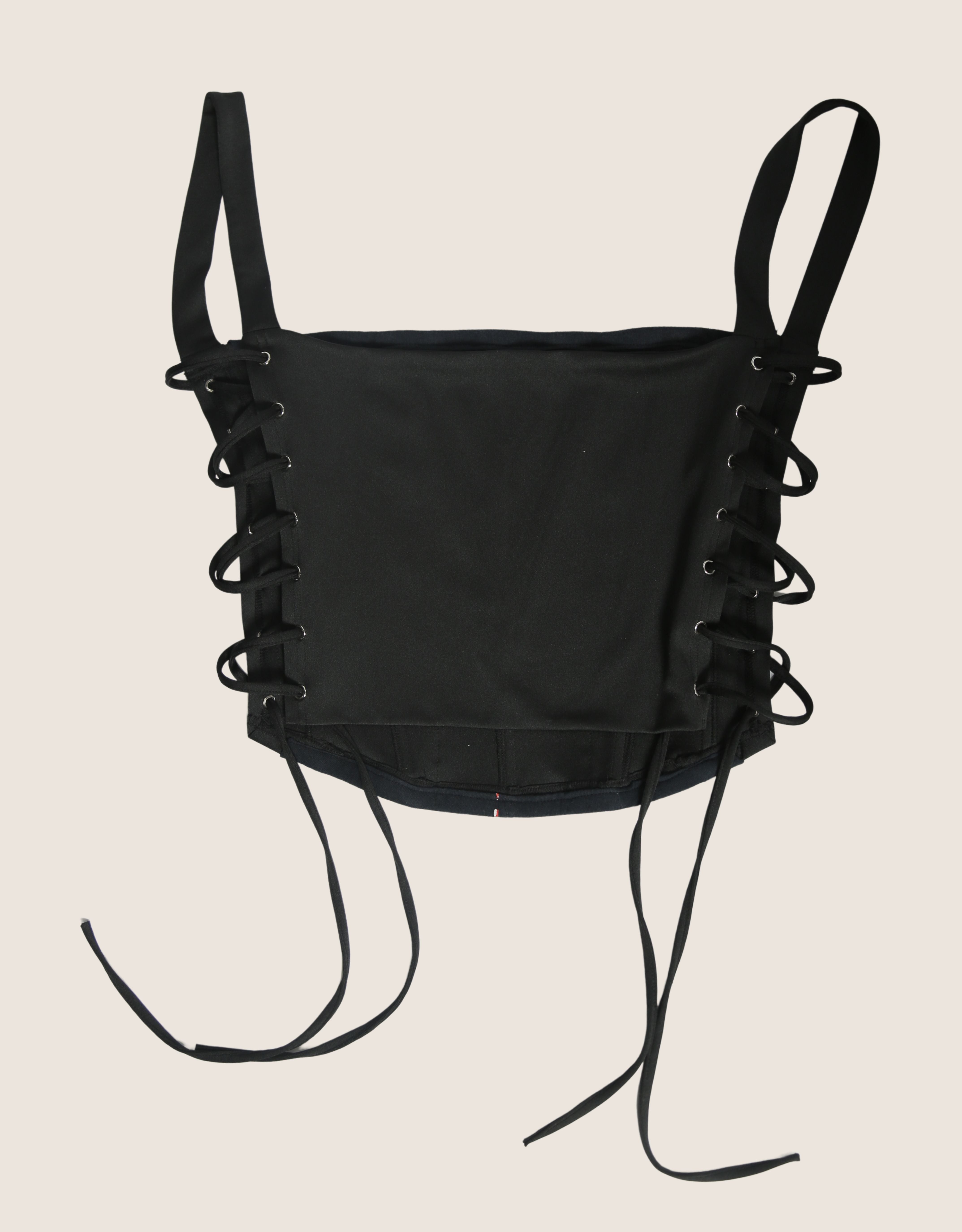 Gun n Roses side lace full length corset (XL)