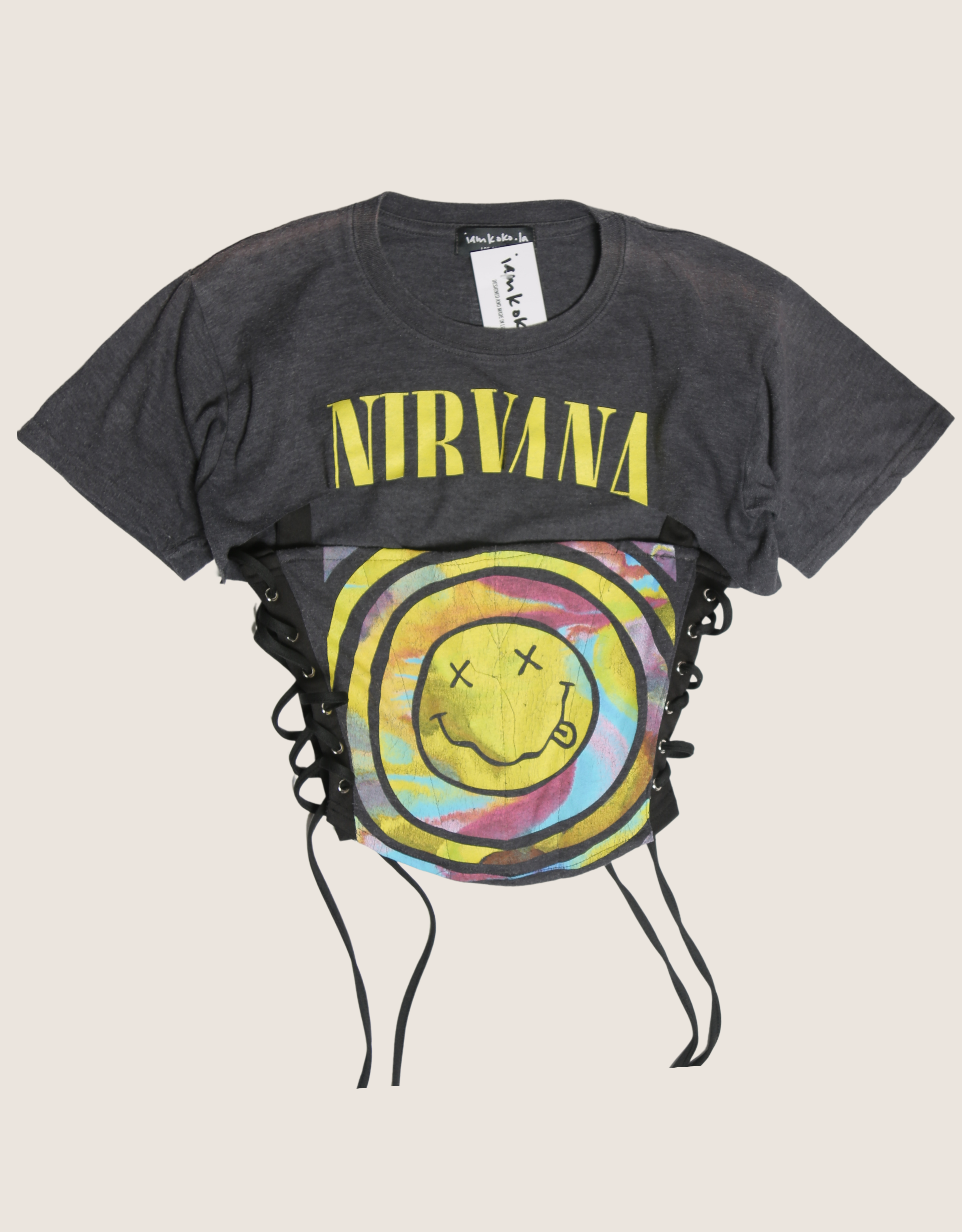 Nirvana reworked corset with matching shrug (S)