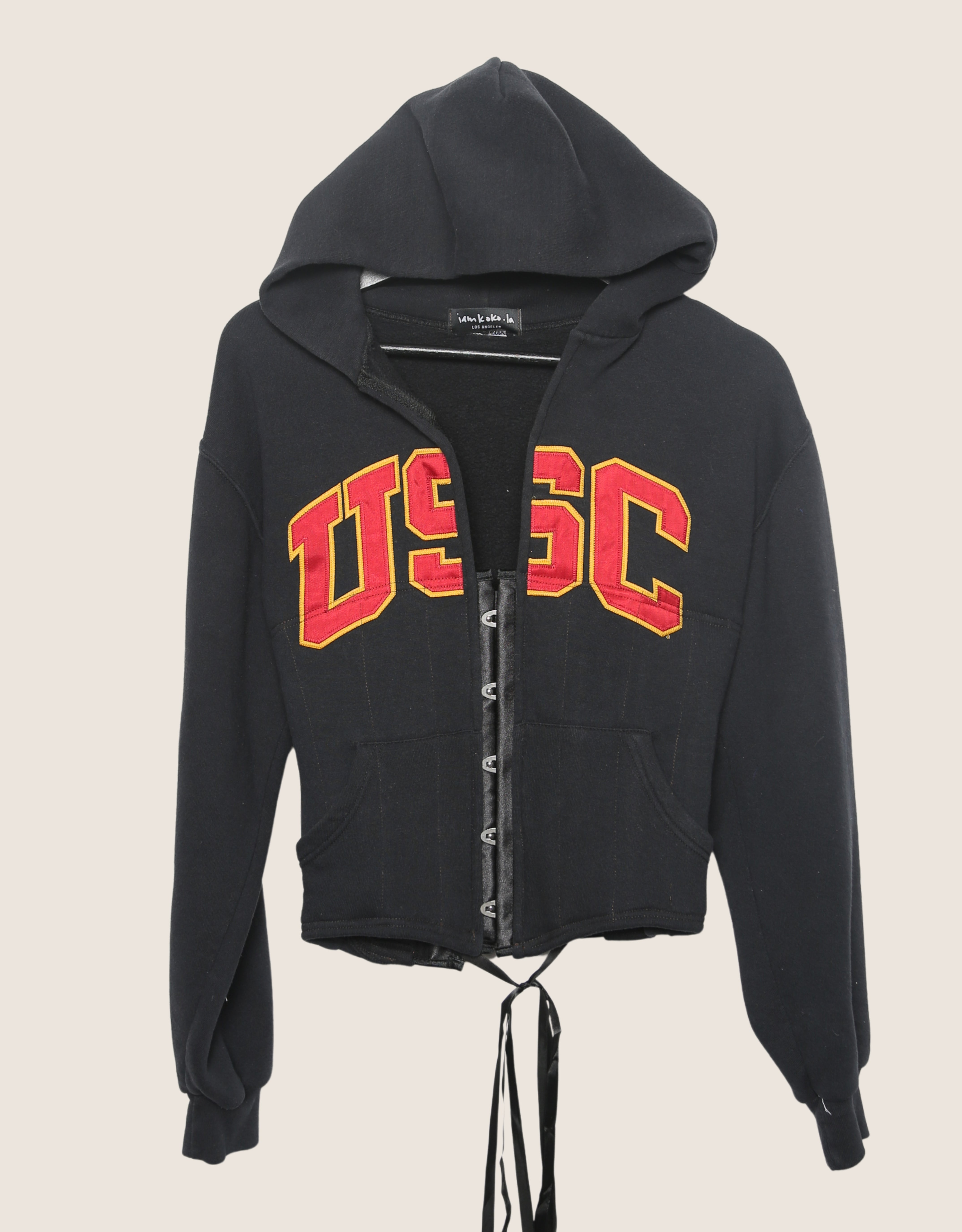 USC reworked snap corset sweatshirt (small/med)