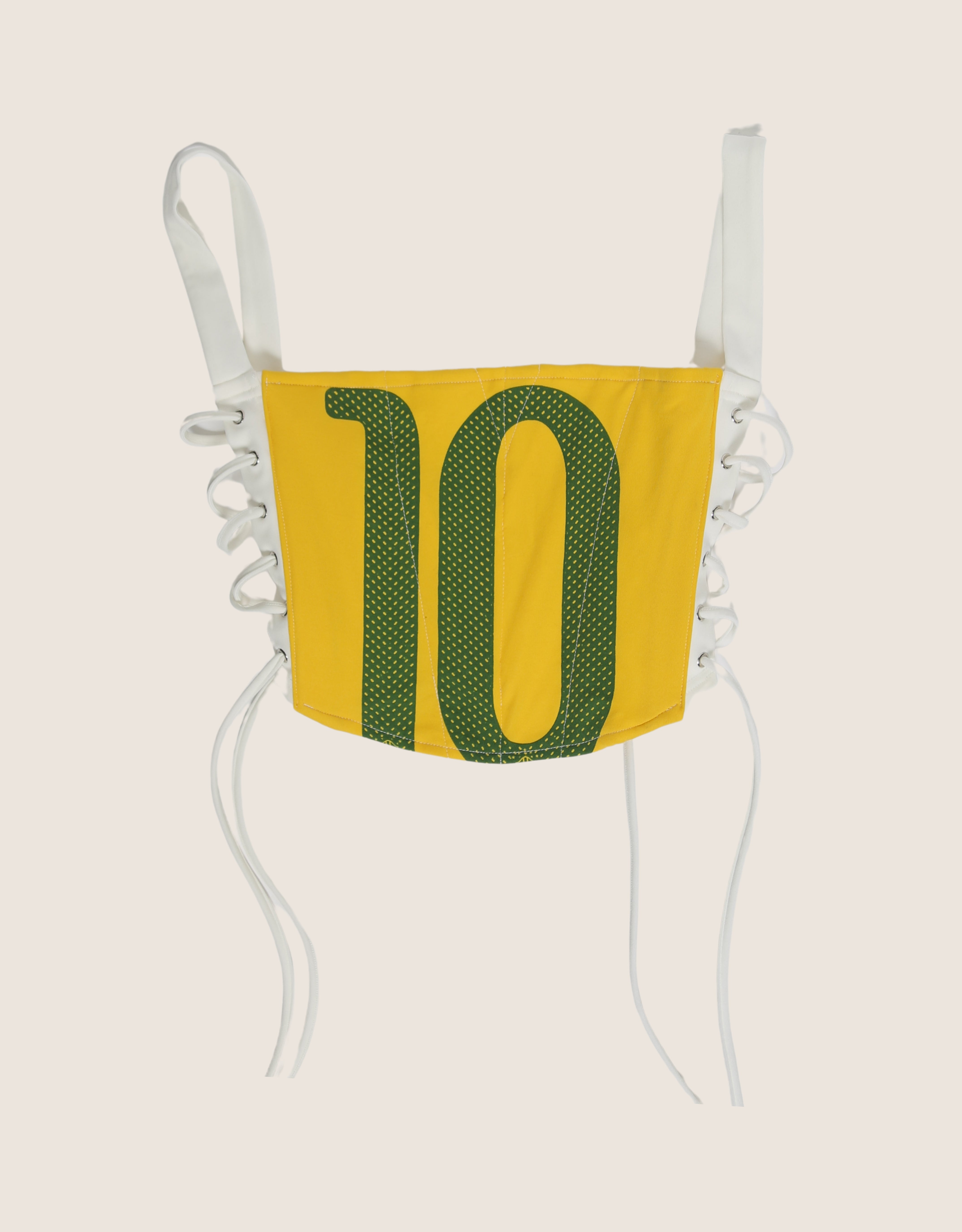 Brazil reworked cropped corset with matching shrug (M)