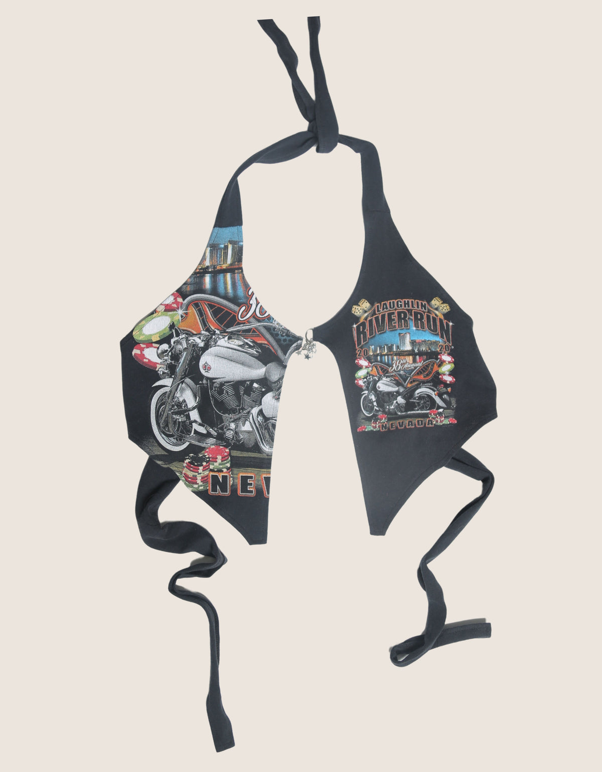 river run charm front halter top