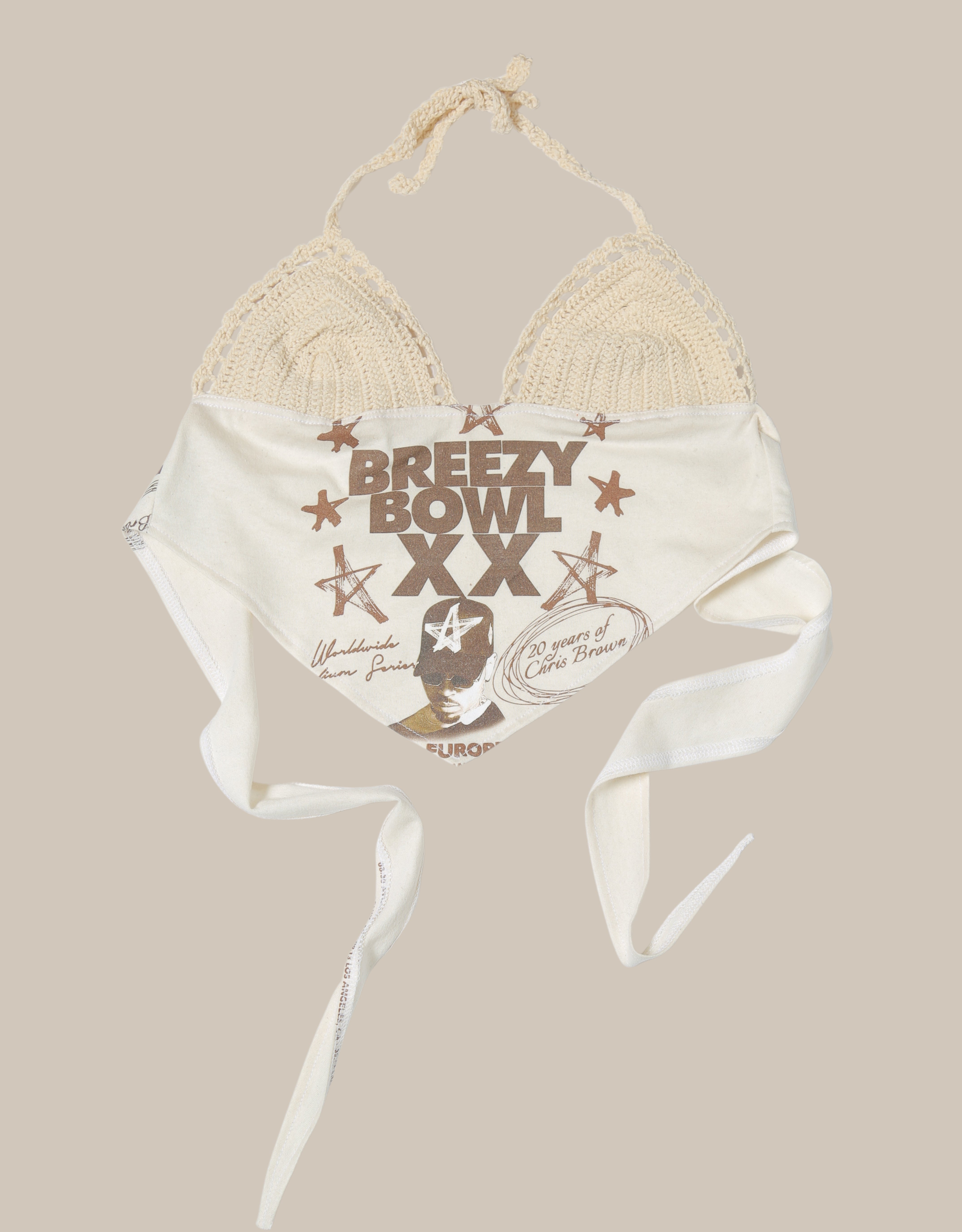 *made to order* chris brown design 2 crochet halter top