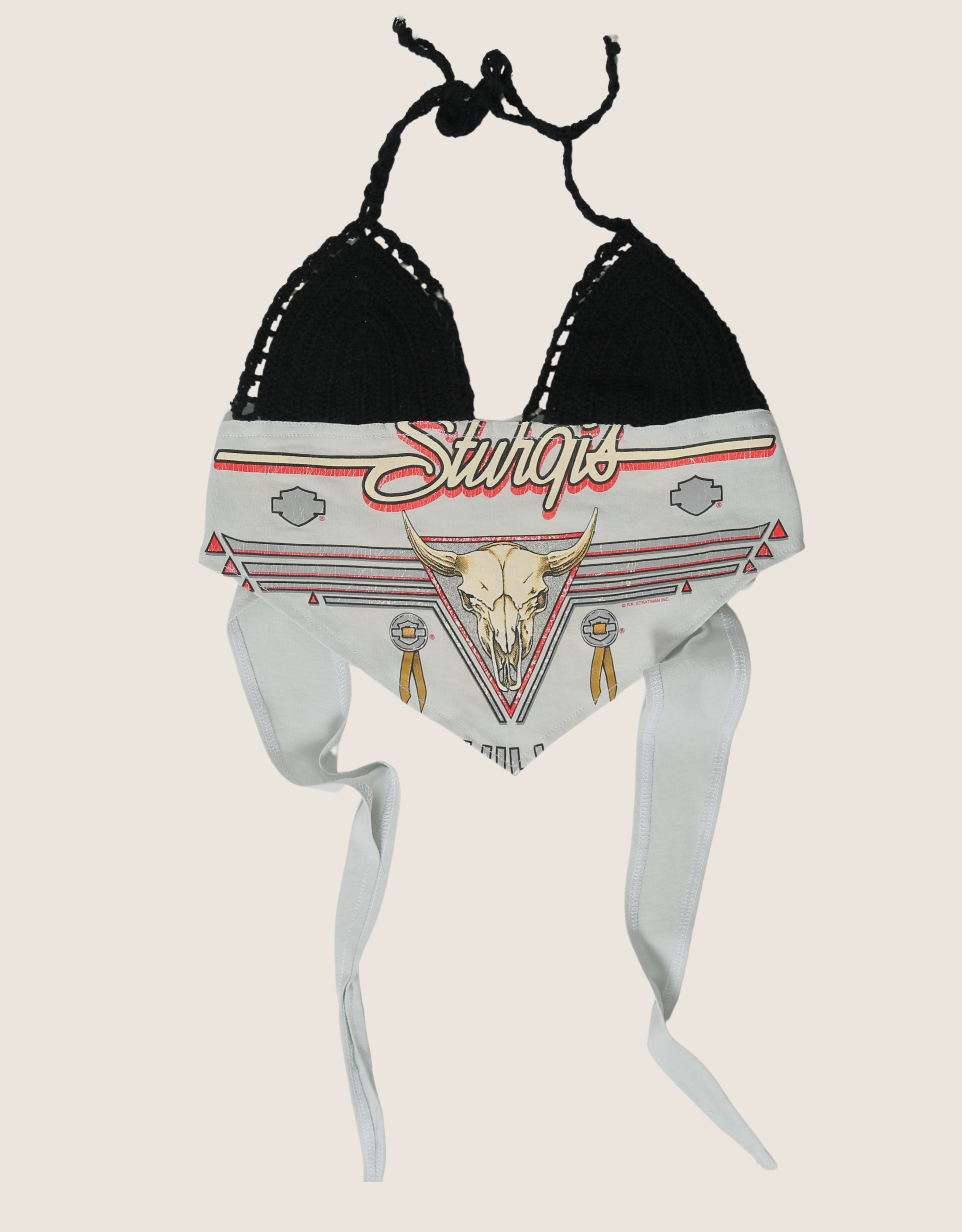 harley sturgis crochet halter top