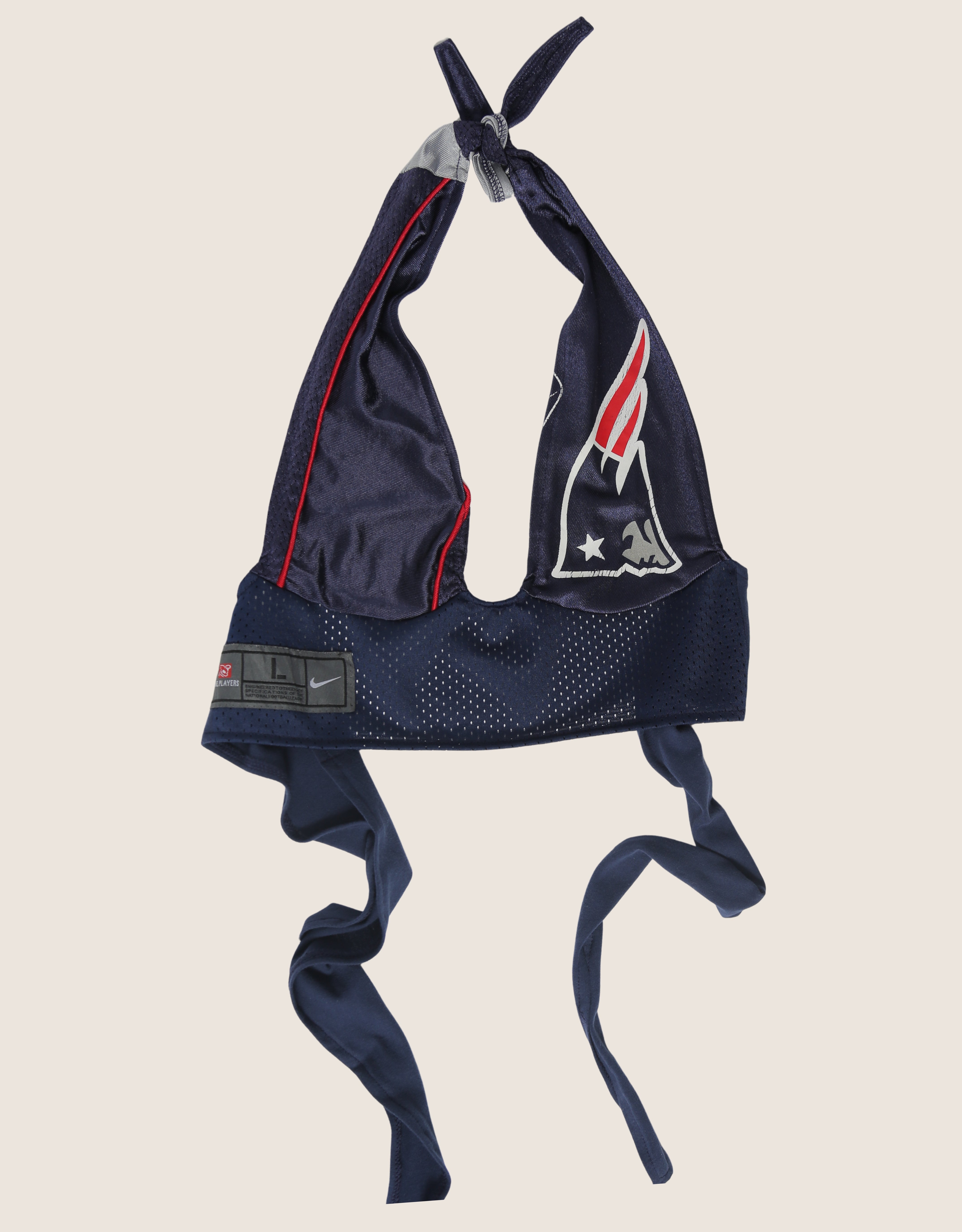 patriots reworked plunge halter top