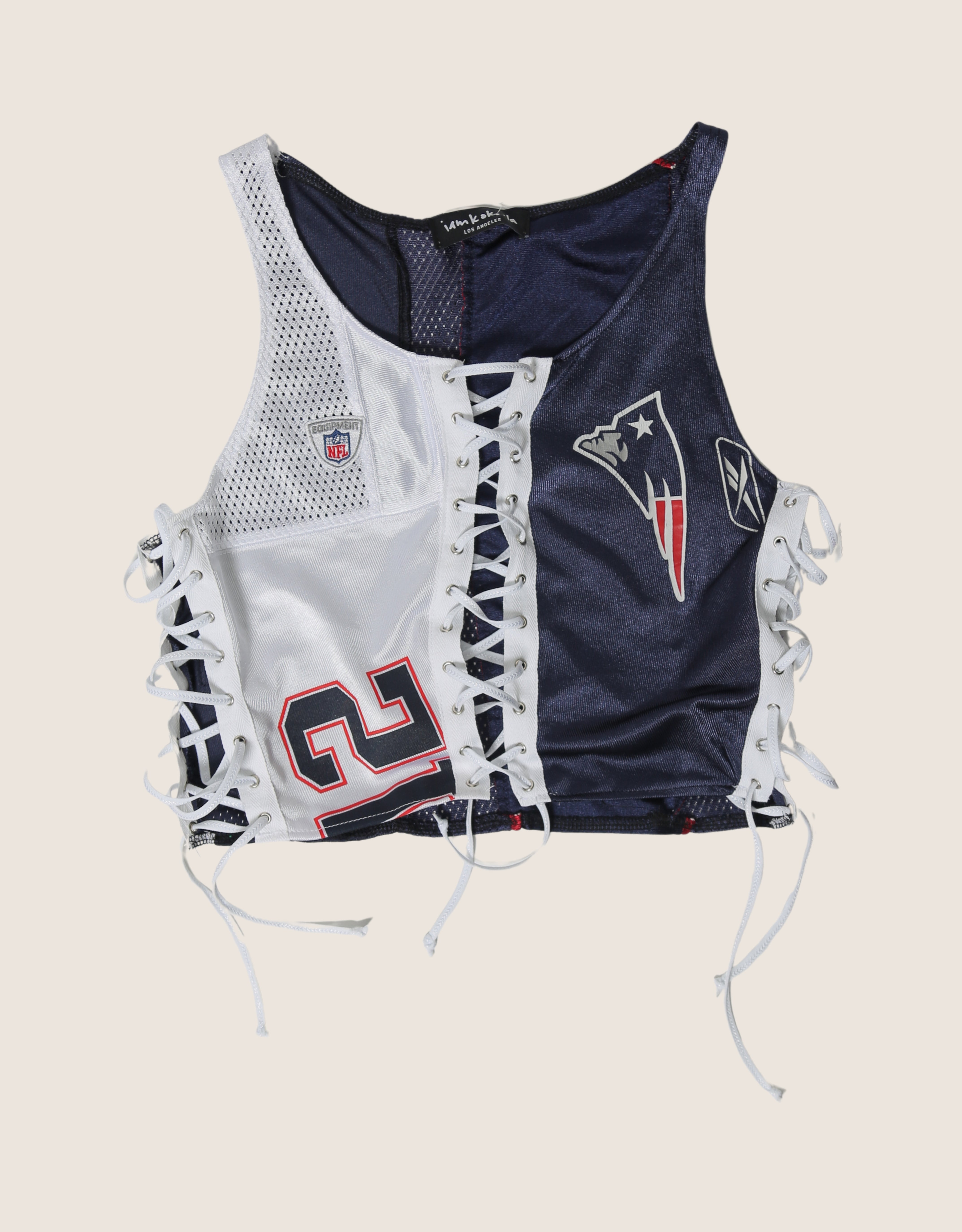 patriots all laced up reworked tank