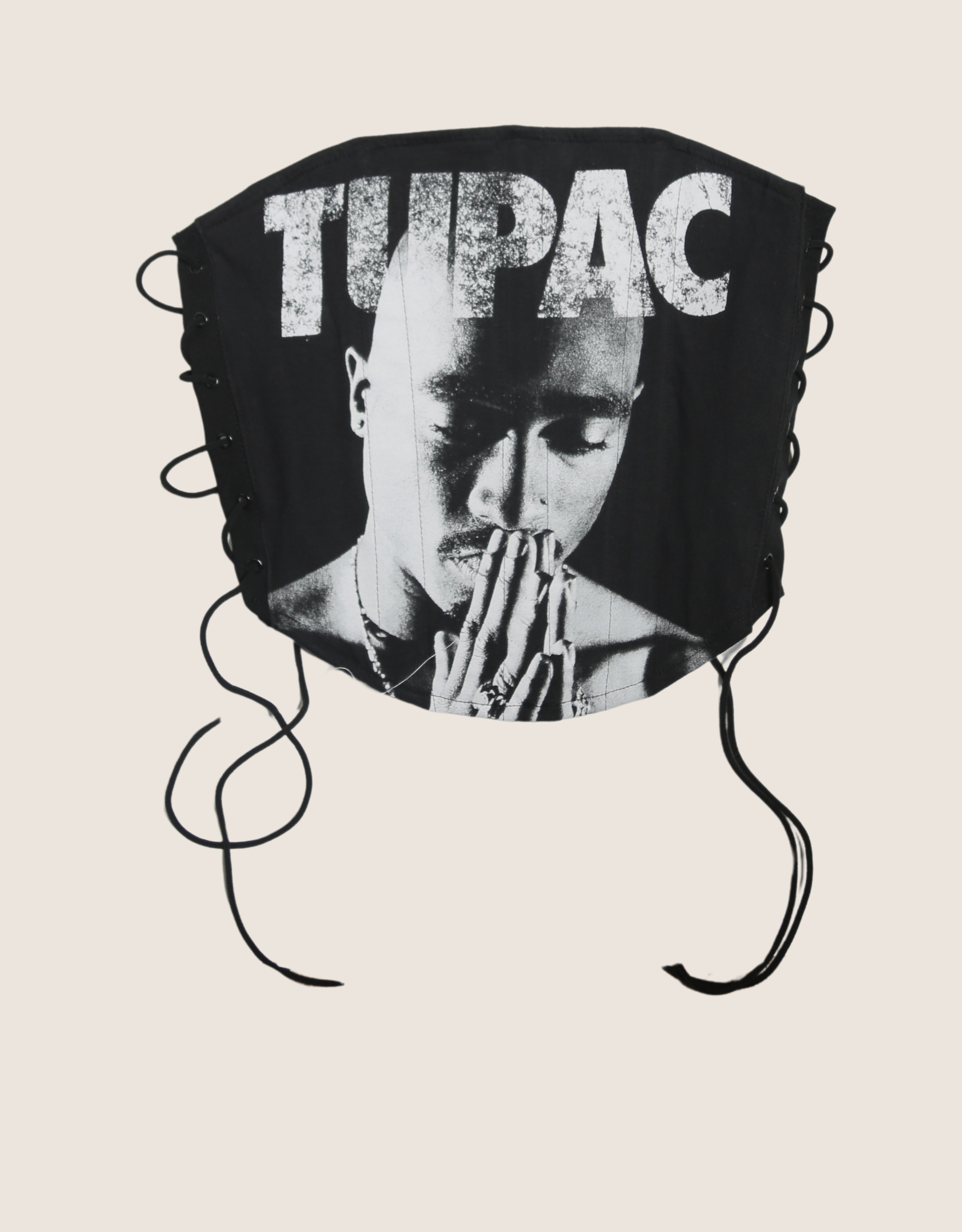 tupac strapless side lace corset (s/m)