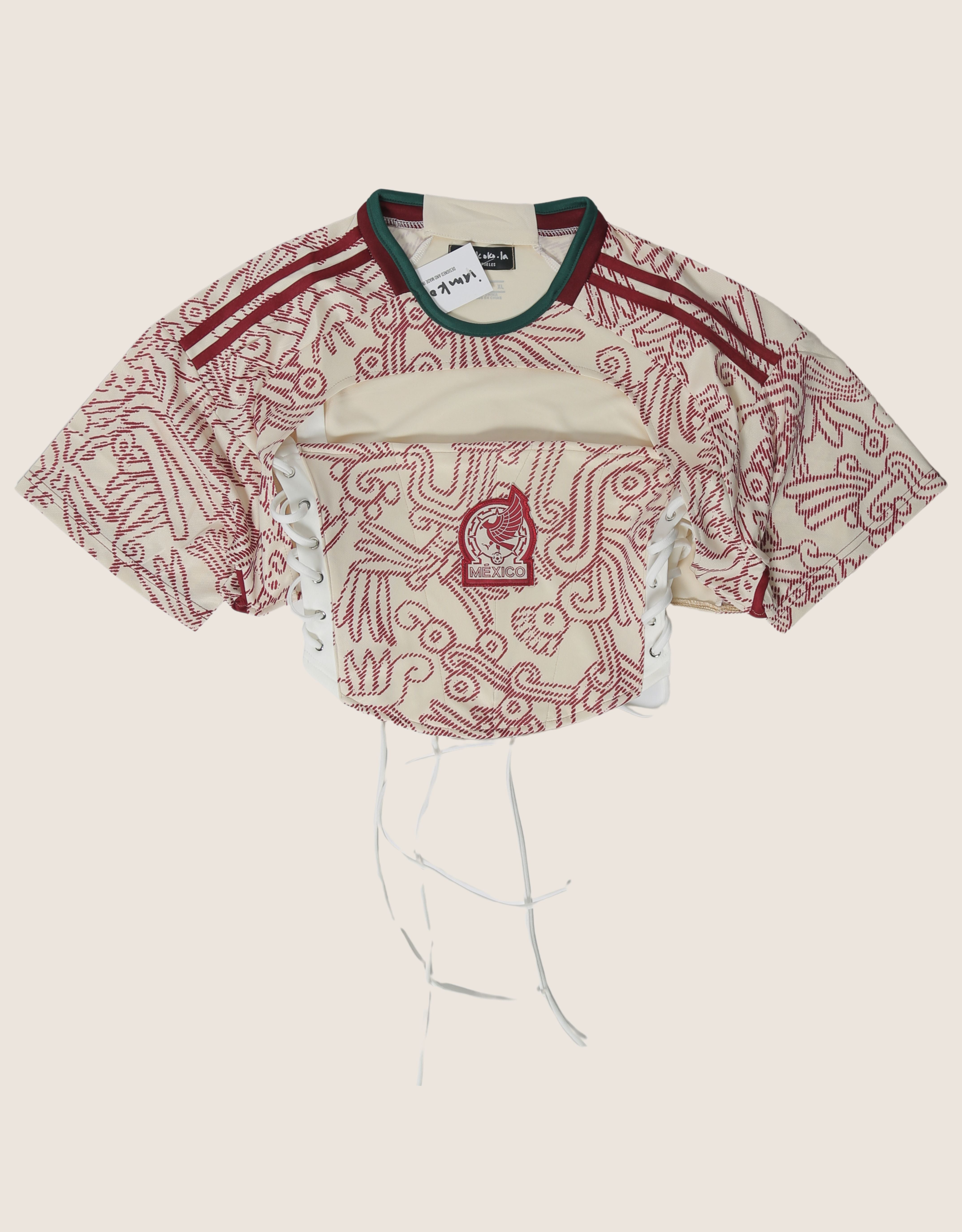 Mexico reworked corset with matching shrug (L)