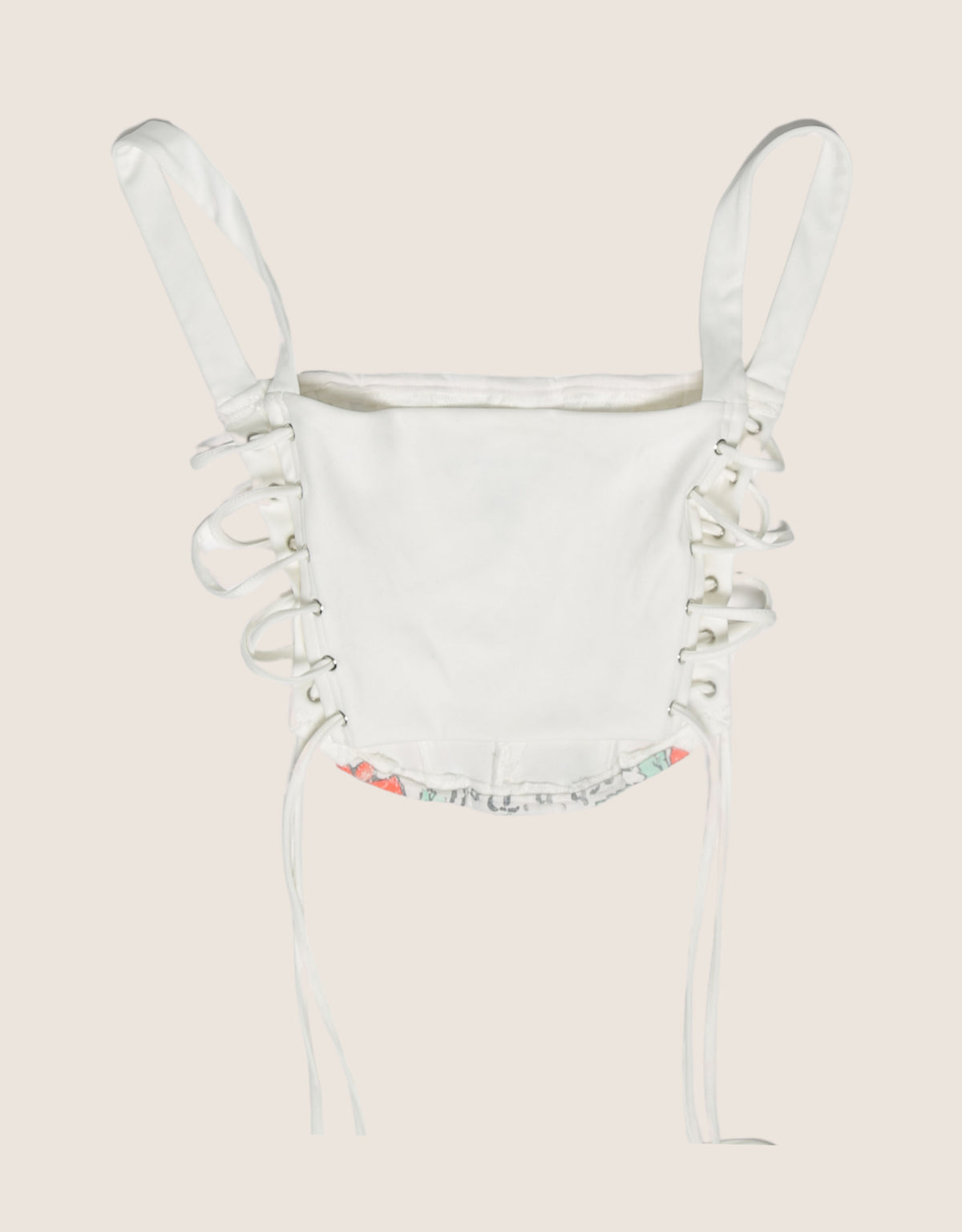 poison side lace cropped corset (S)