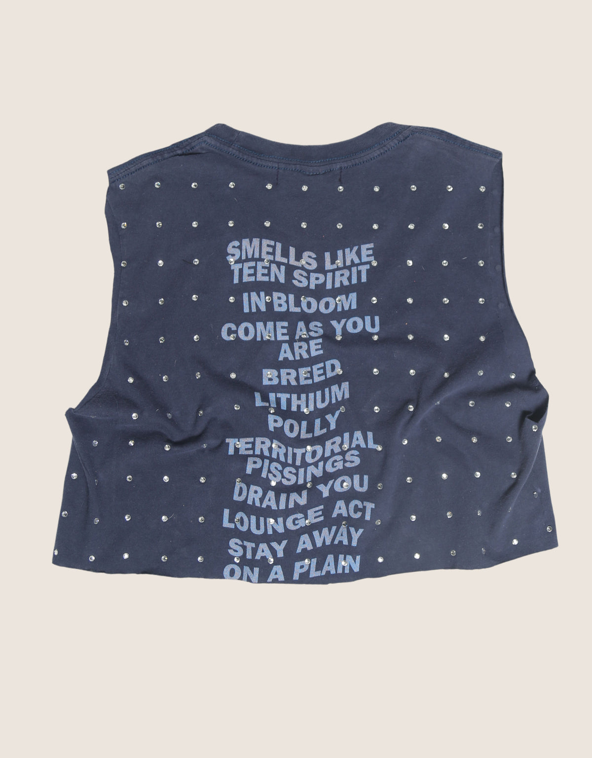 nirvana rhinestone muscle tank (XS/S)
