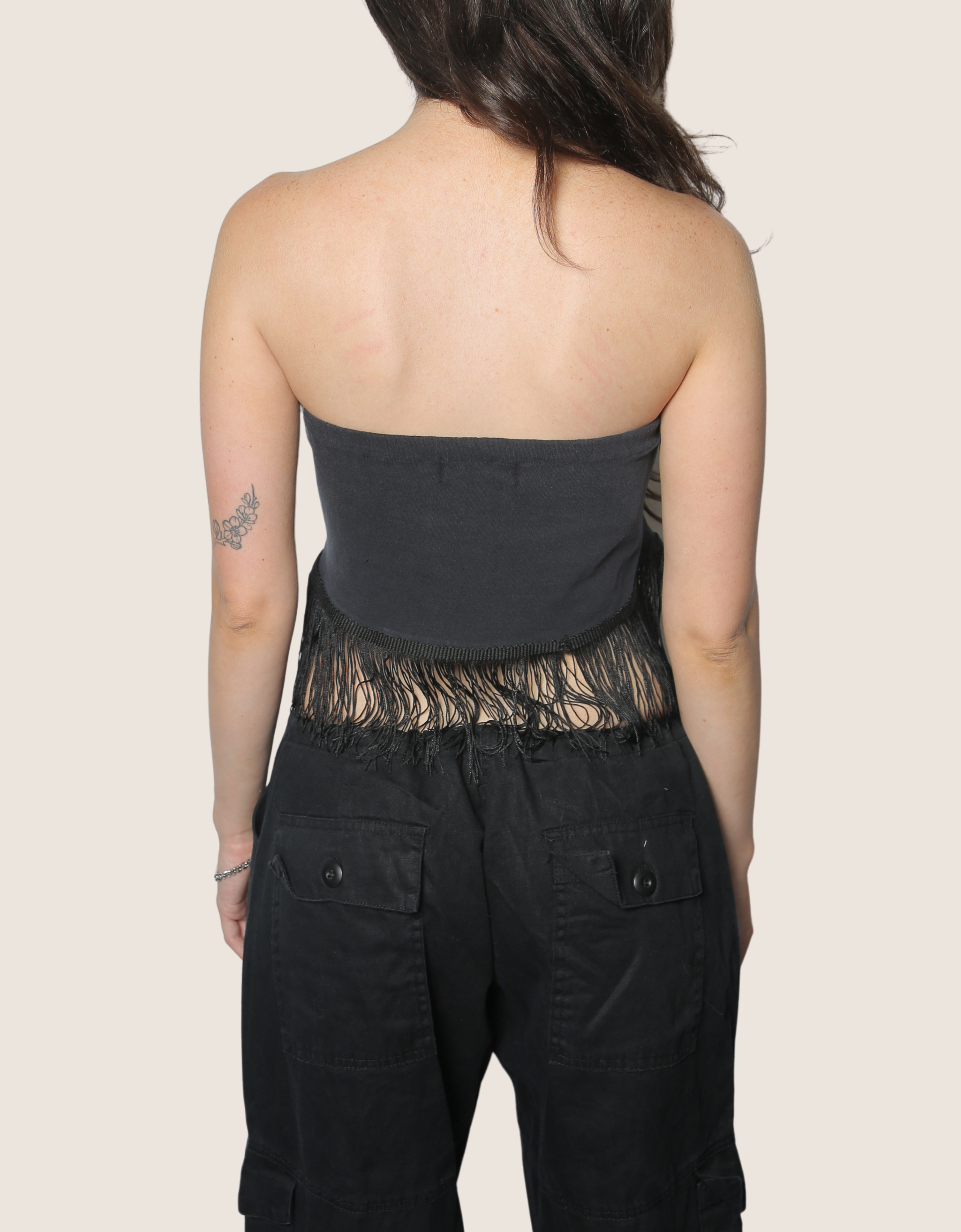 motorhead fringe tube top (Xs/S)