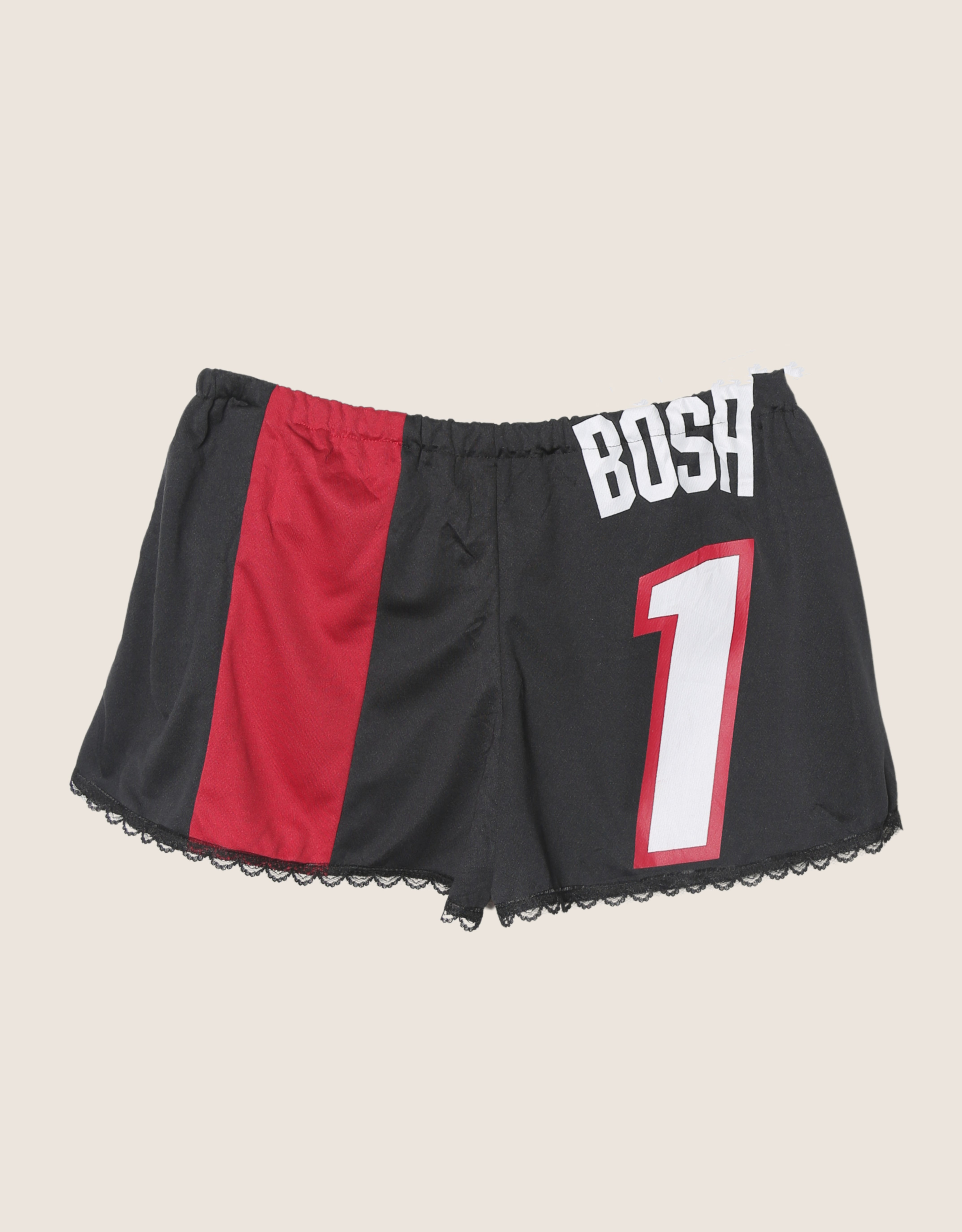 miami heat reworked mini shorts (lrg)