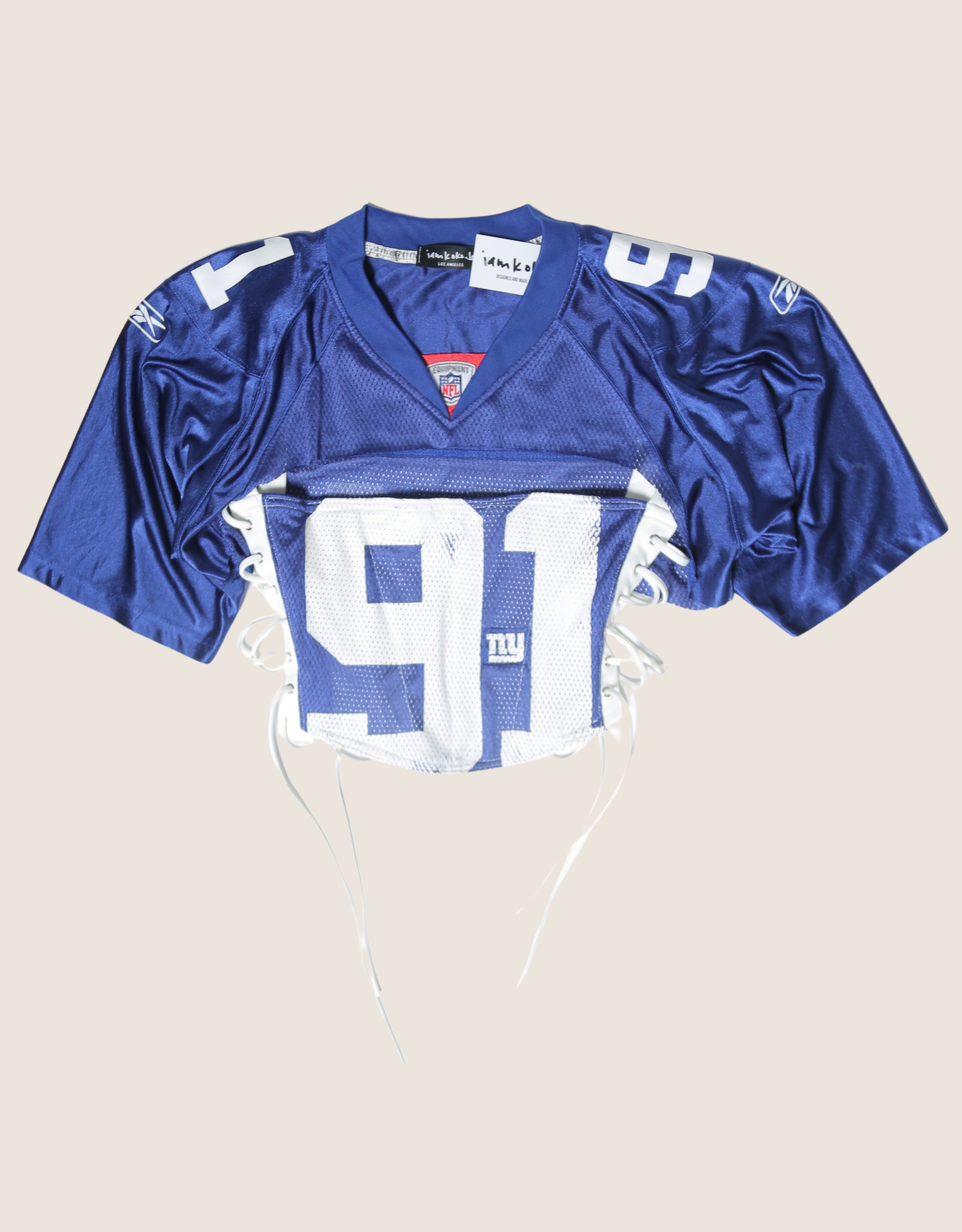 new york giants reworked corset with matching shrug (XL)