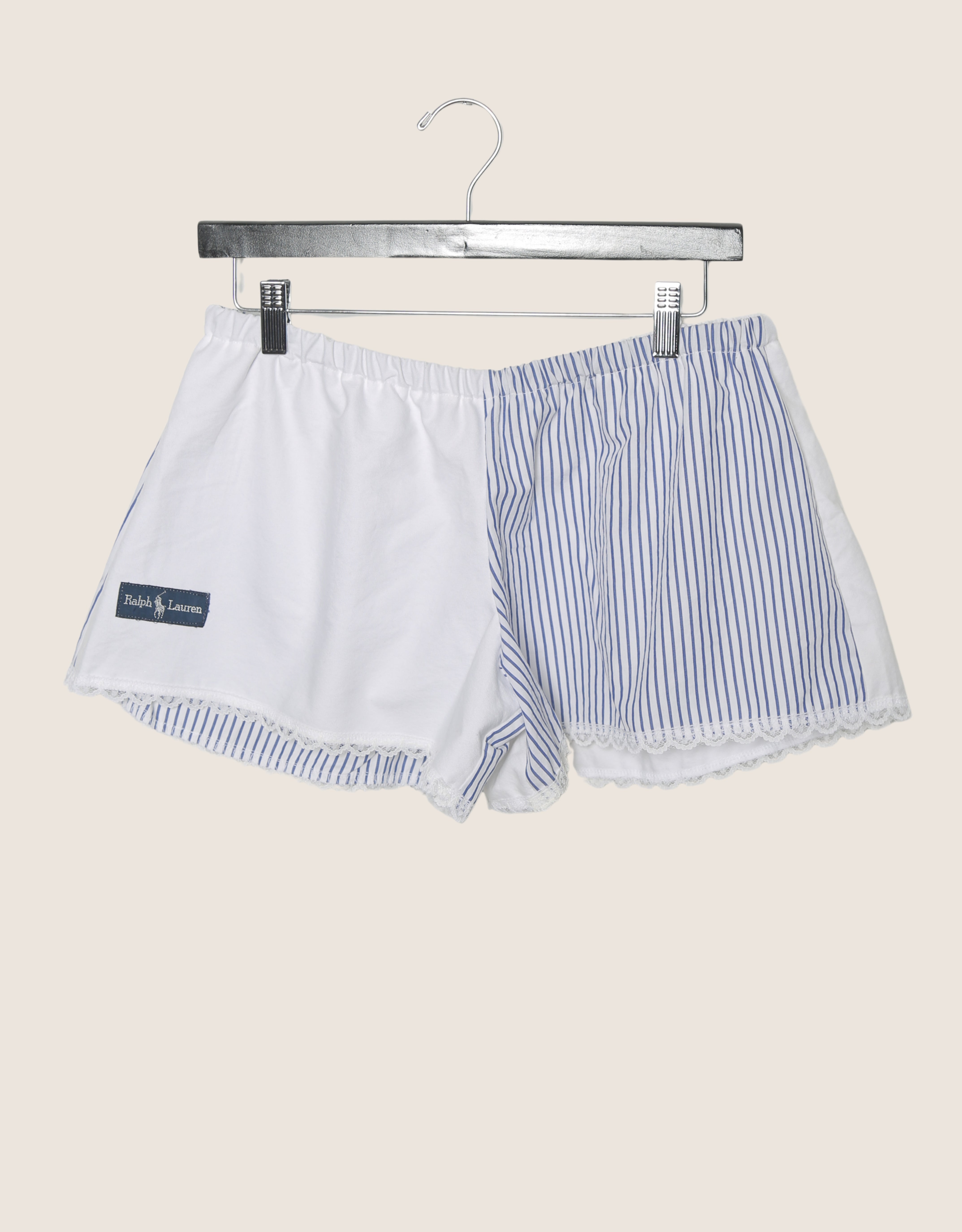 polo crest reworked mini shorts (large)