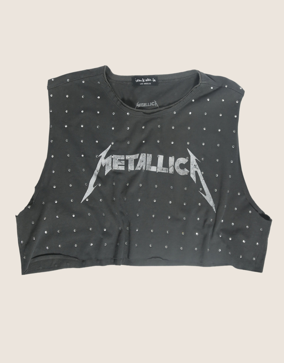 metallica rhinestone muscle tank (M/L)