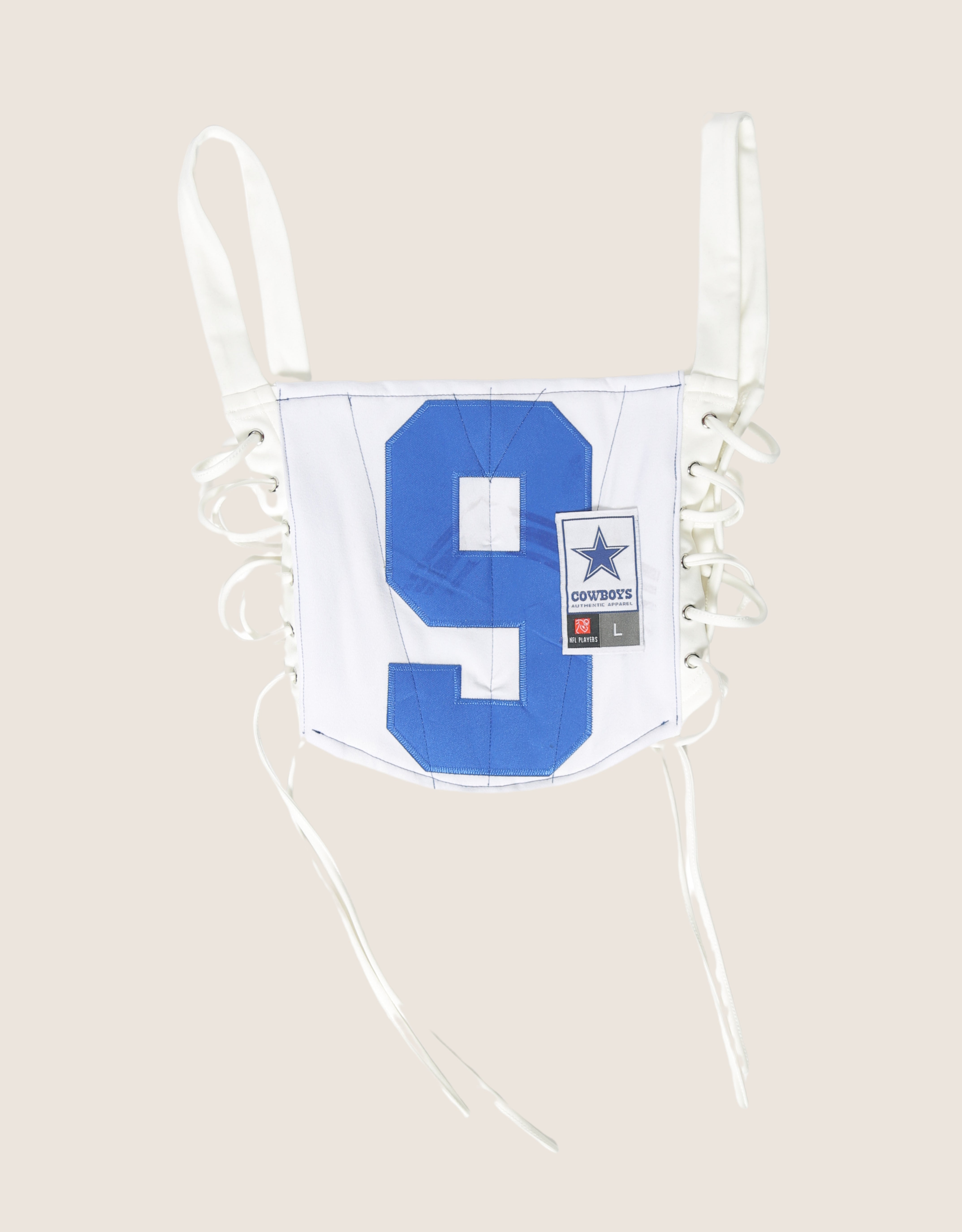 cowboys reworked corset with matching shrug (s/m)