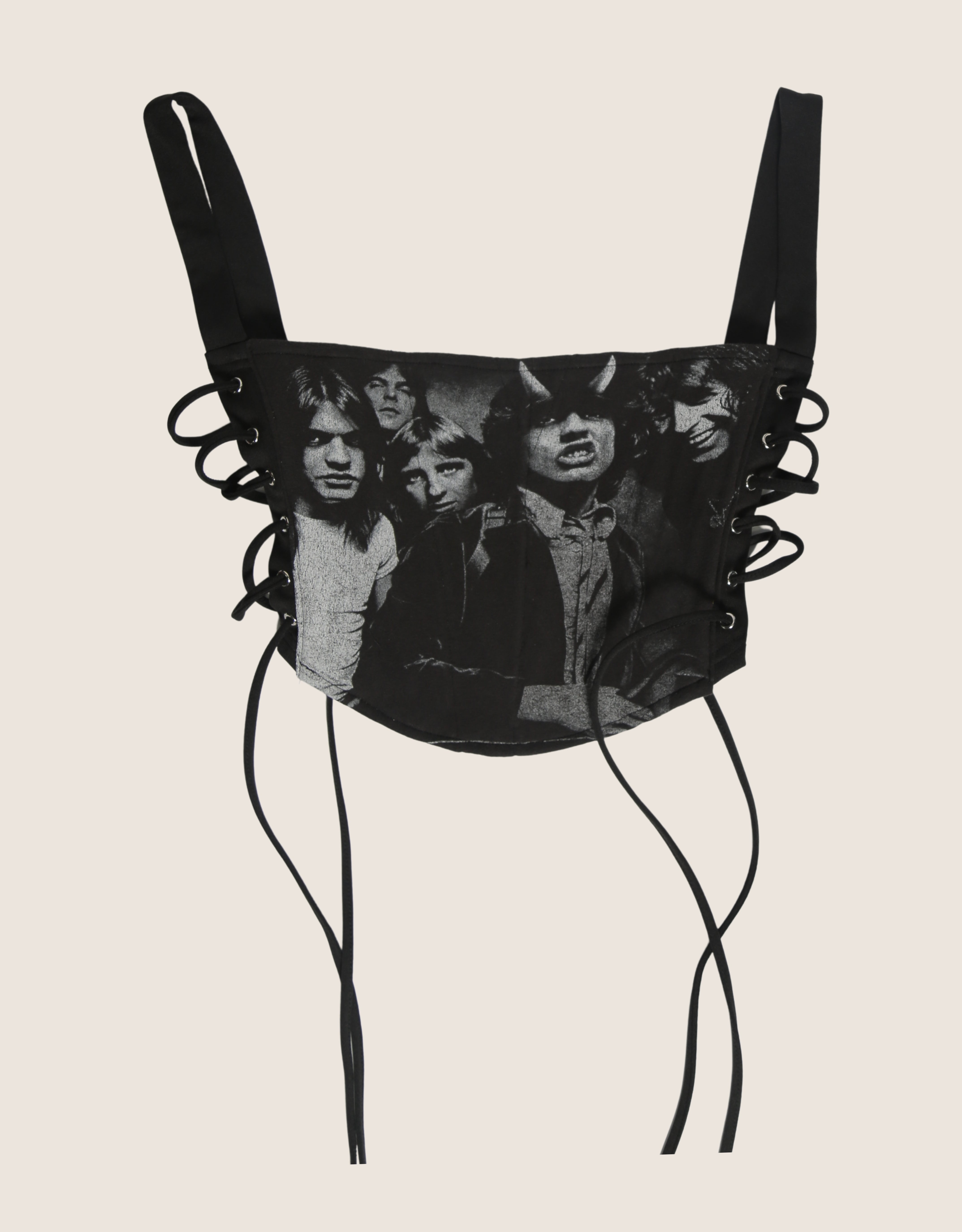 acdc reworked corset with matching shrug (M)