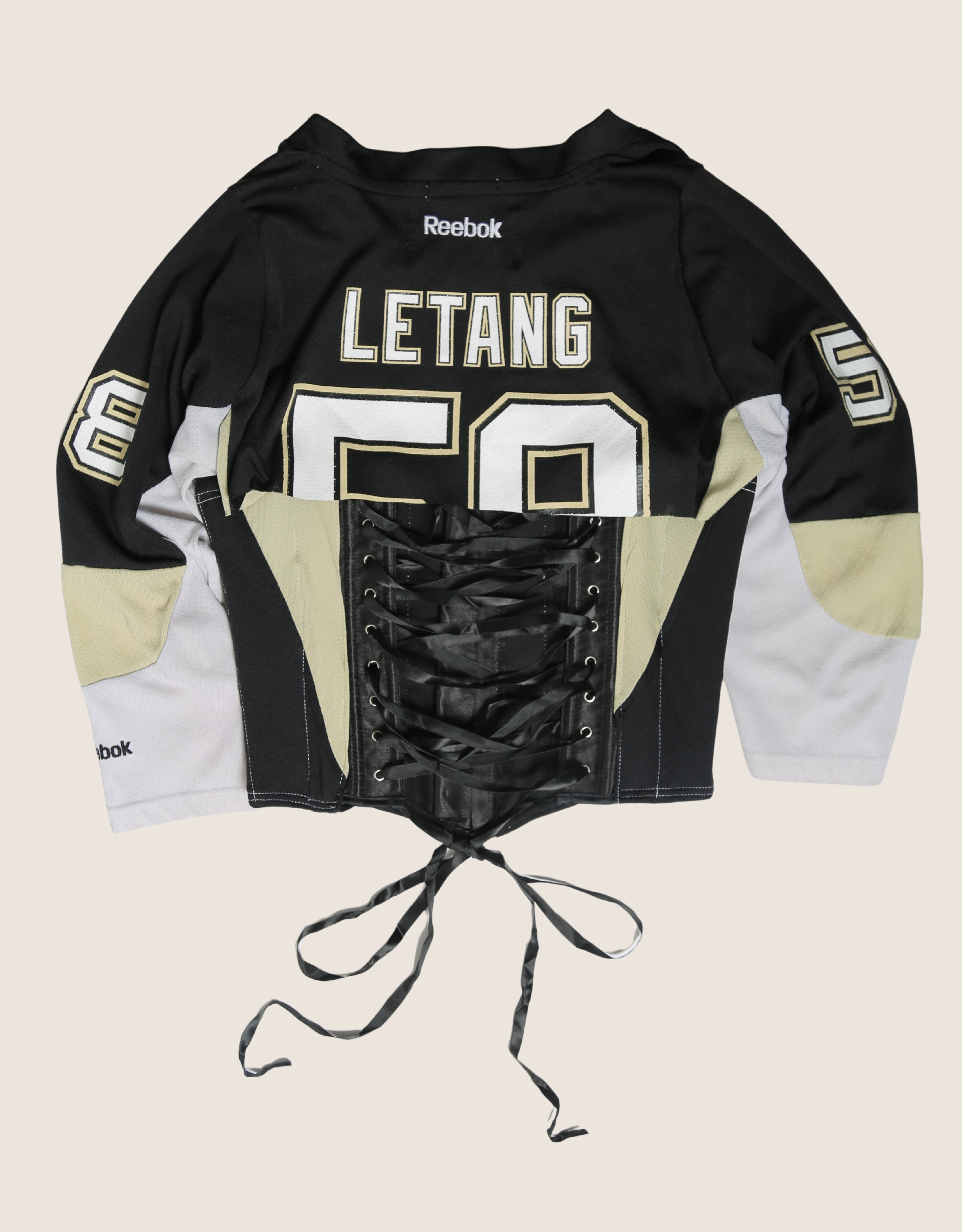 penguins reworked snap corset jersey (small/medium)