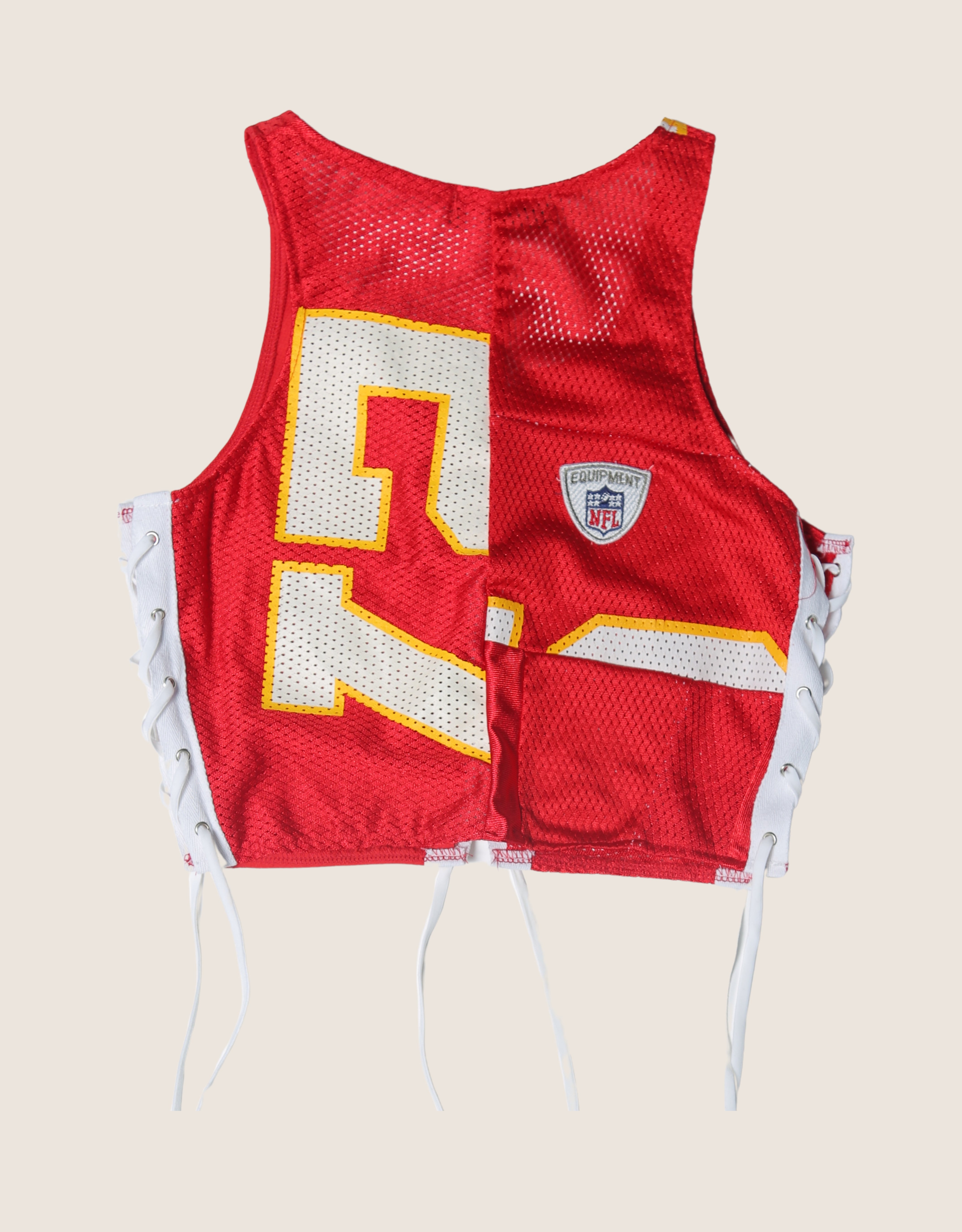 chiefs all laced up reworked tank (small/ medium)