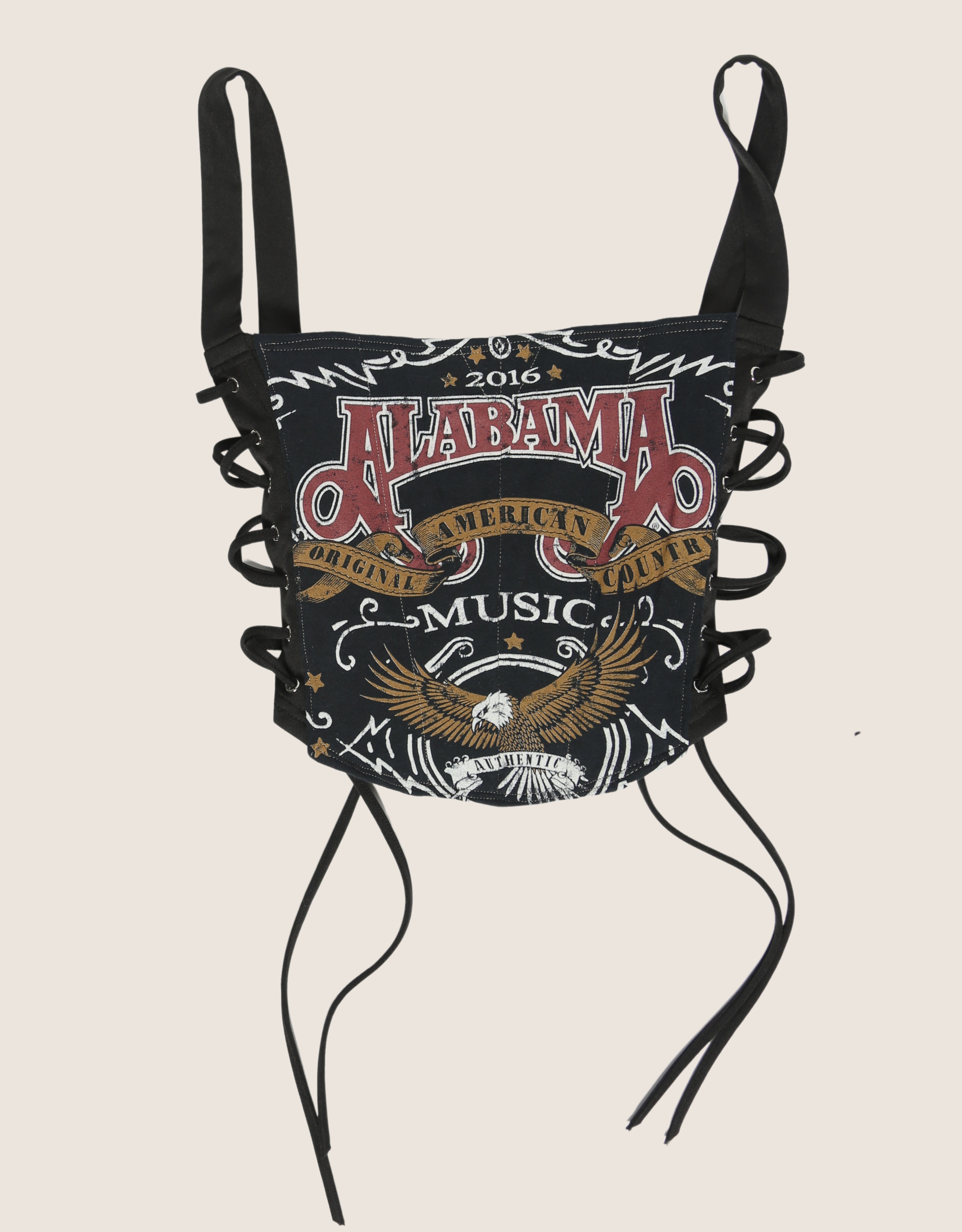 alabama side lace full length corset
