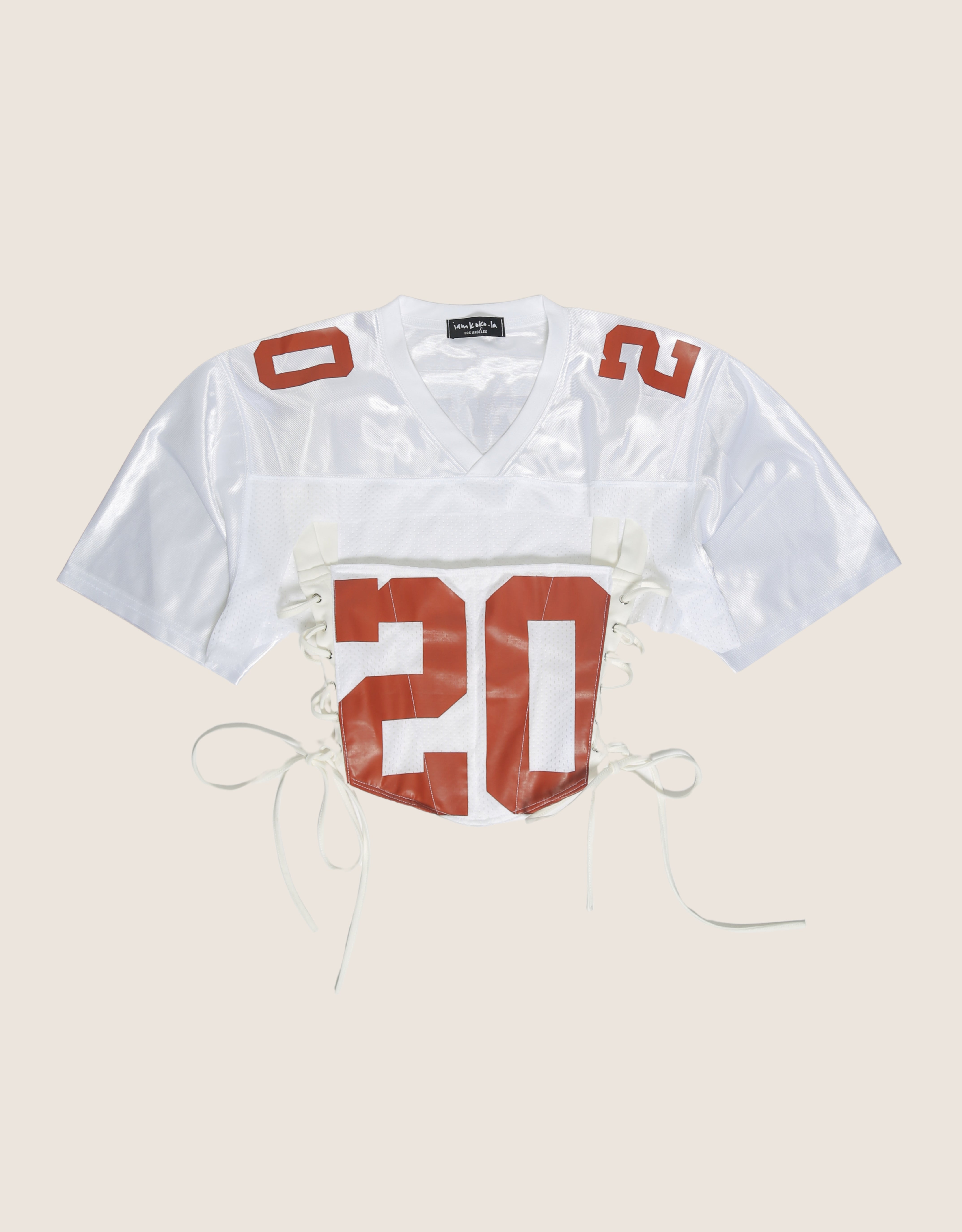 custom Chris Brown jersey 20 side lace up corset with shrug